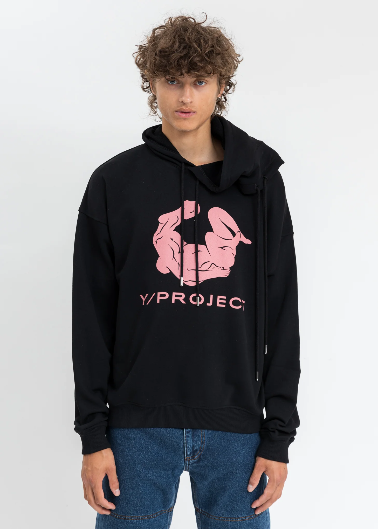 Black Double Neck Kamastuta Hoodie - Image 2