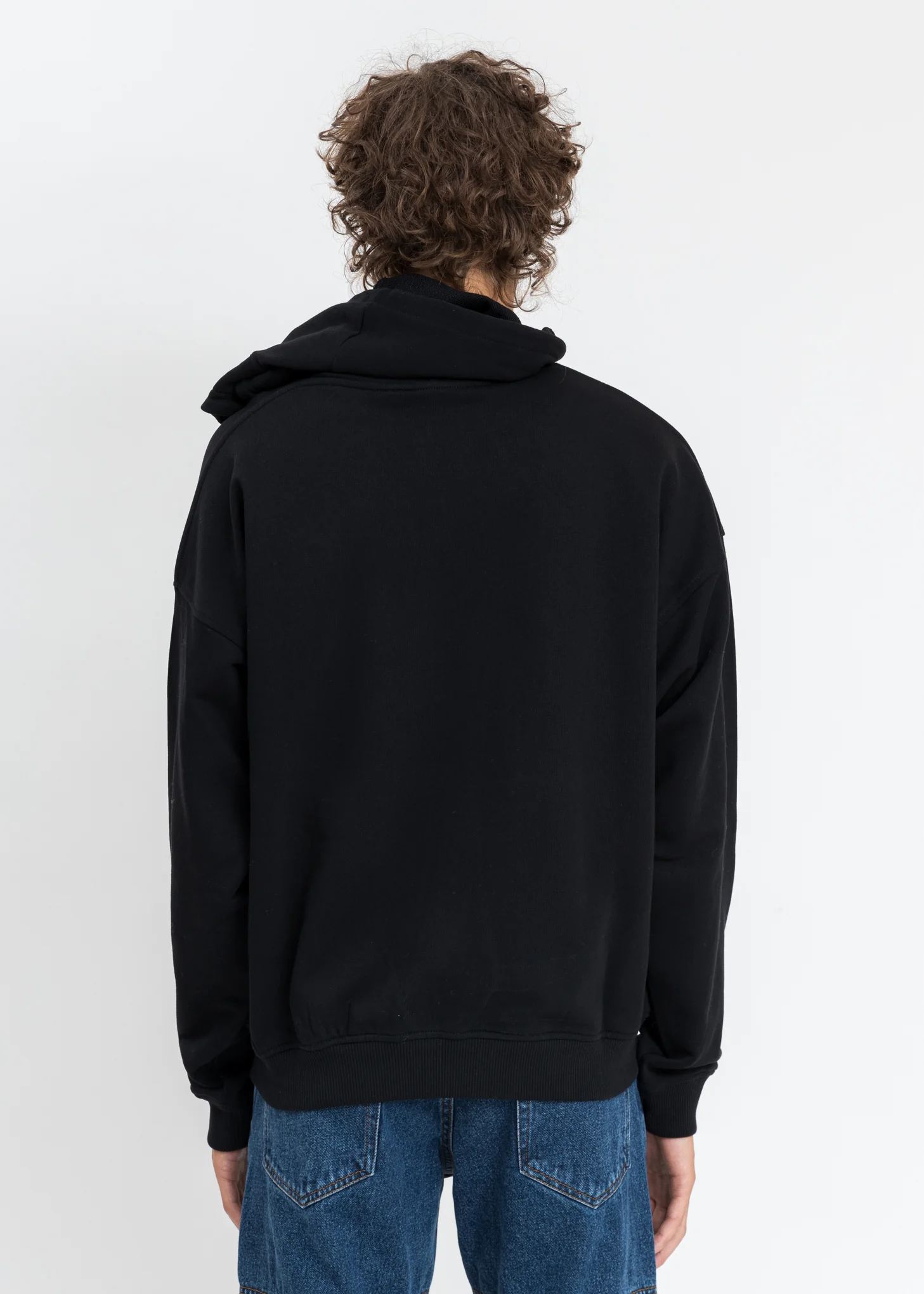 Black Double Neck Kamastuta Hoodie - Image 5