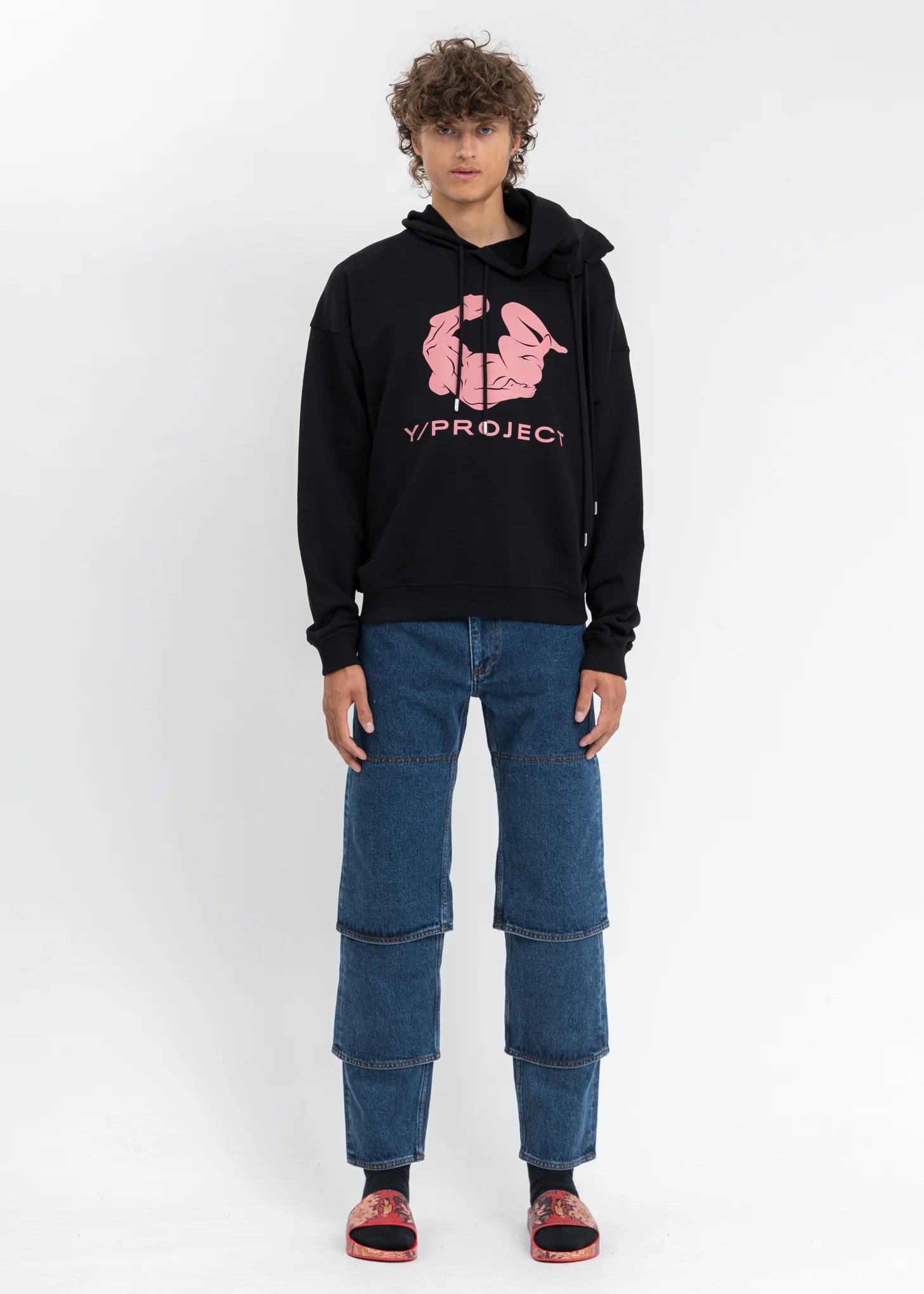 Black Double Neck Kamastuta Hoodie - Image 6
