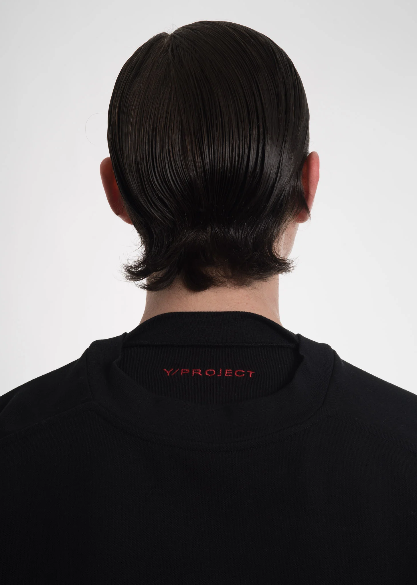 Black Double Neckline T-Shirt - Image 8