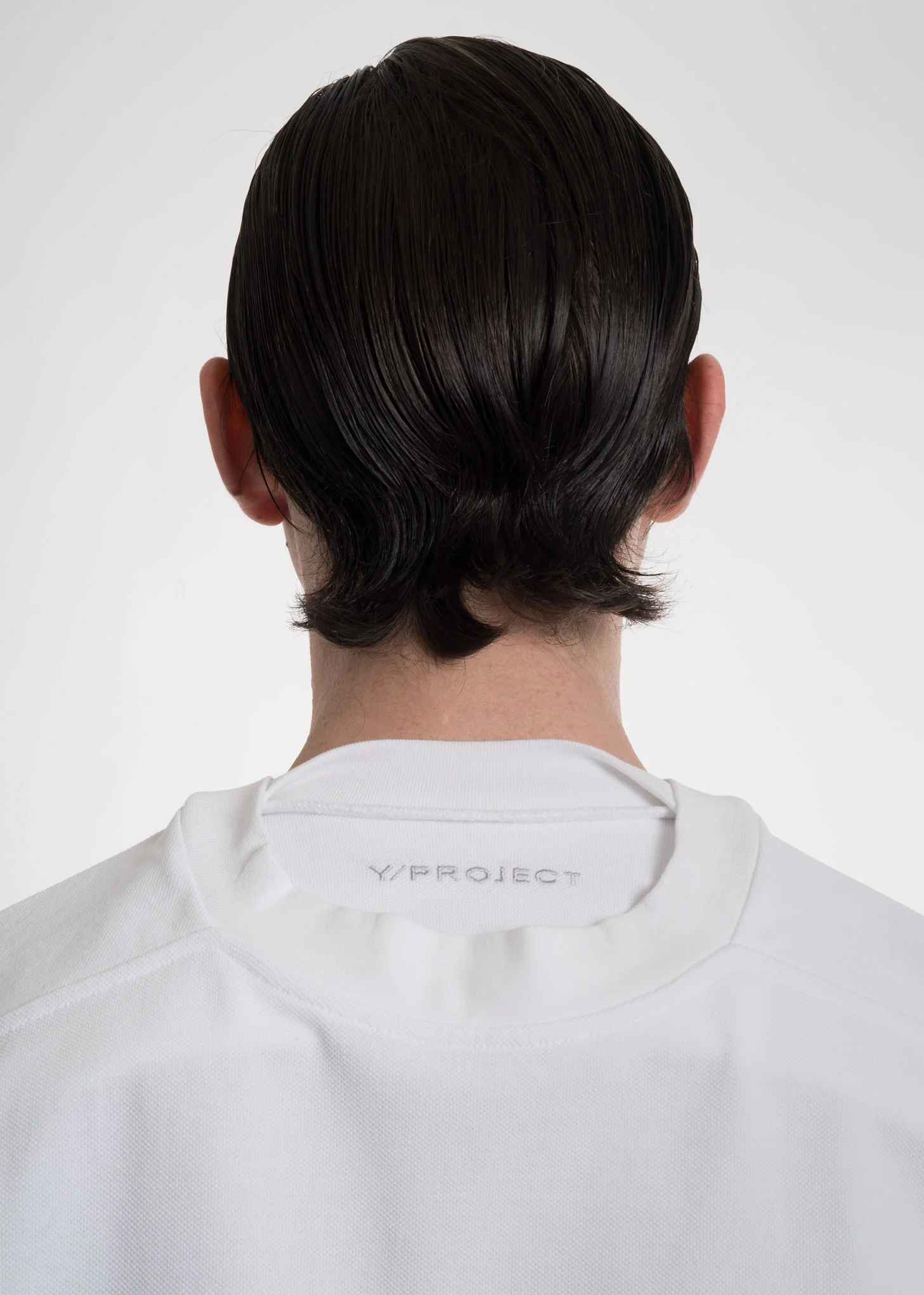White Double Neckline T-Shirt - Image 7
