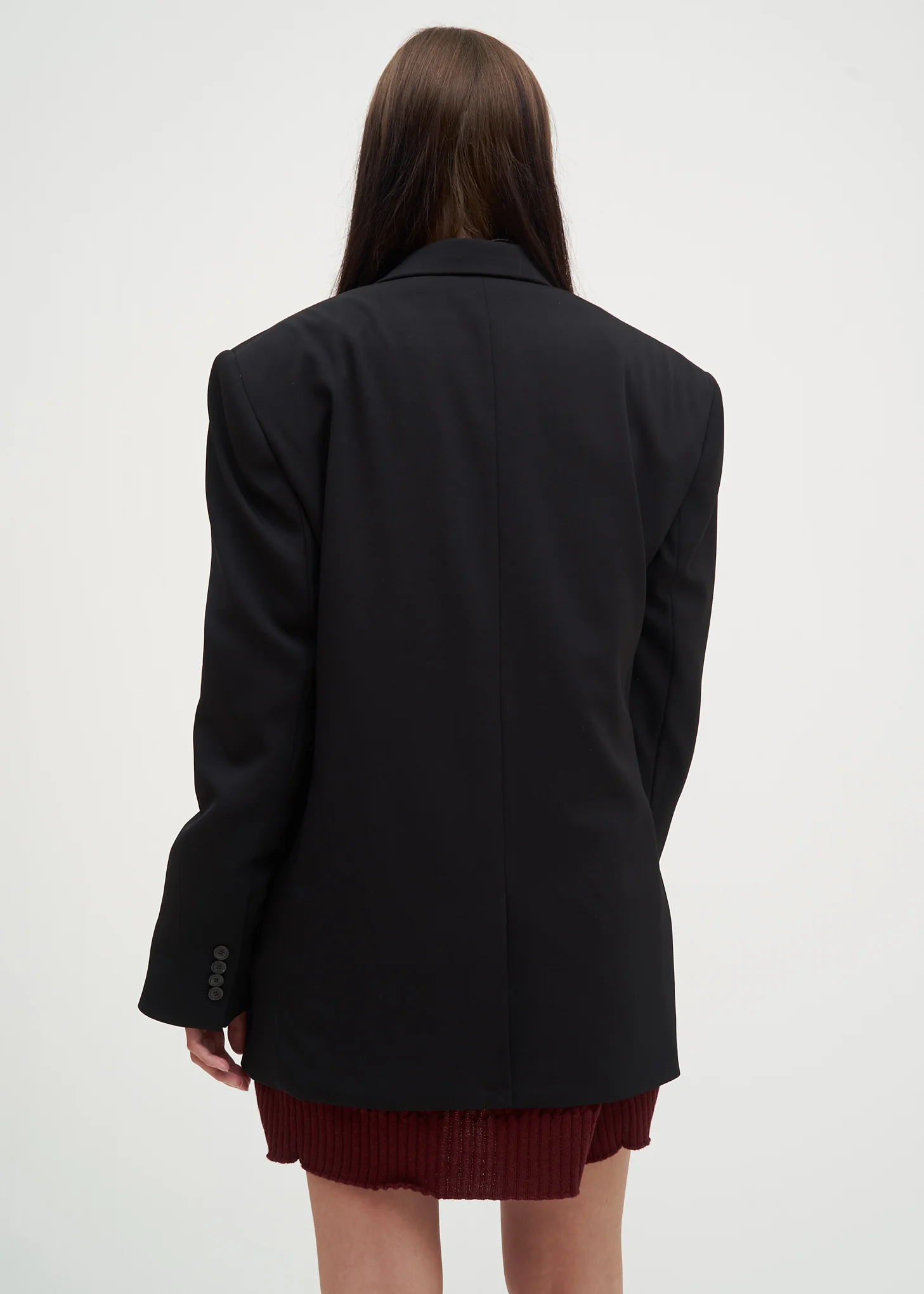 Black Double Panelled Blazer - Image 4