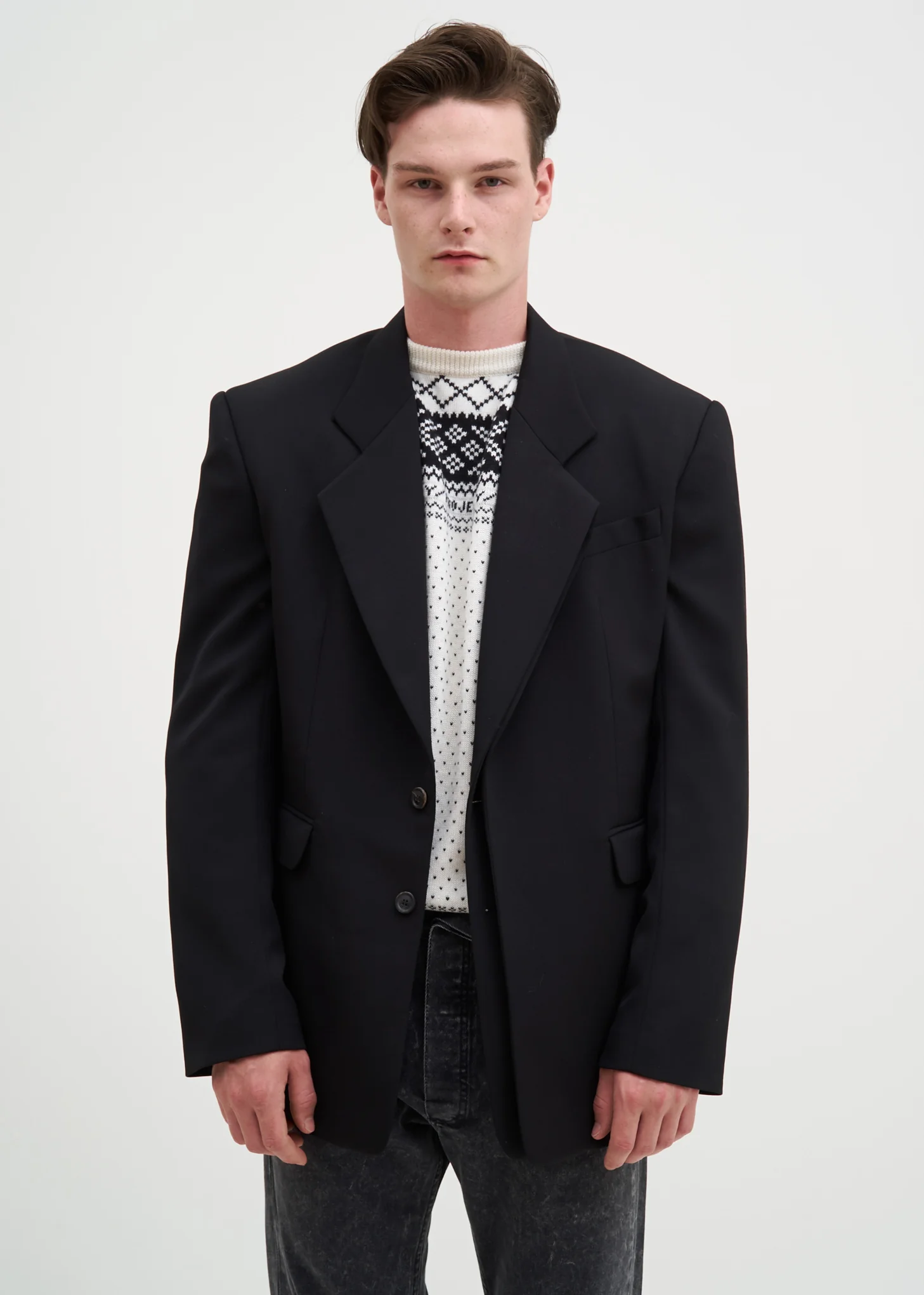 Black Double Panelled Blazer