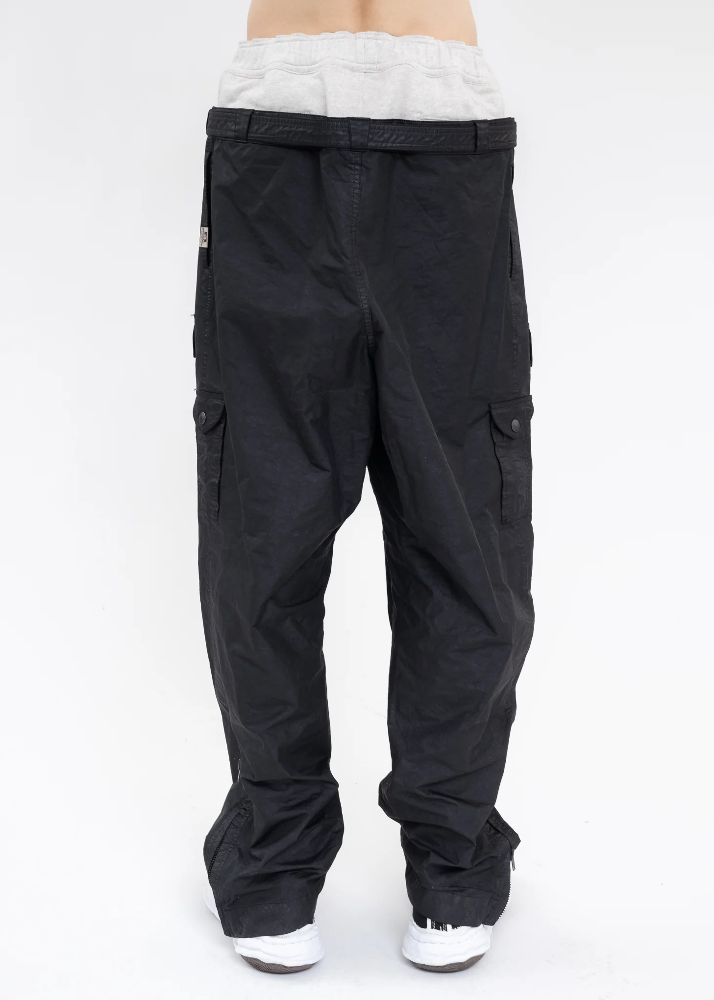 Black Double Waist Military Pants - Image 3