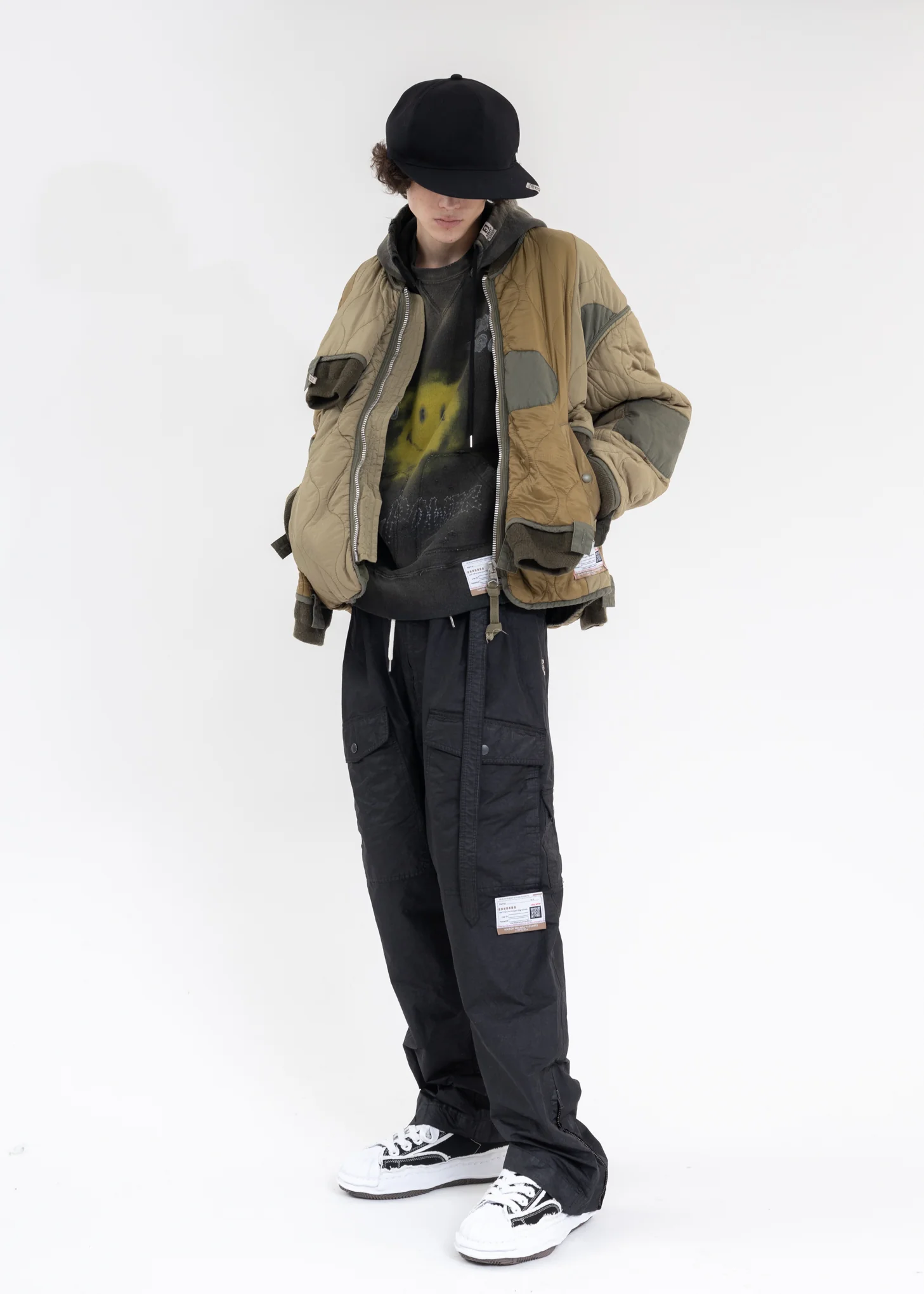 Black Double Waist Military Pants - Image 6