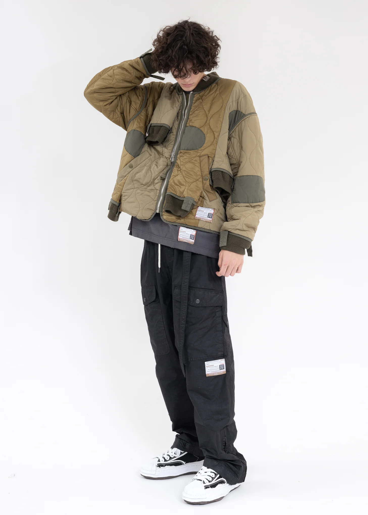 Black Double Waist Military Pants - Image 7