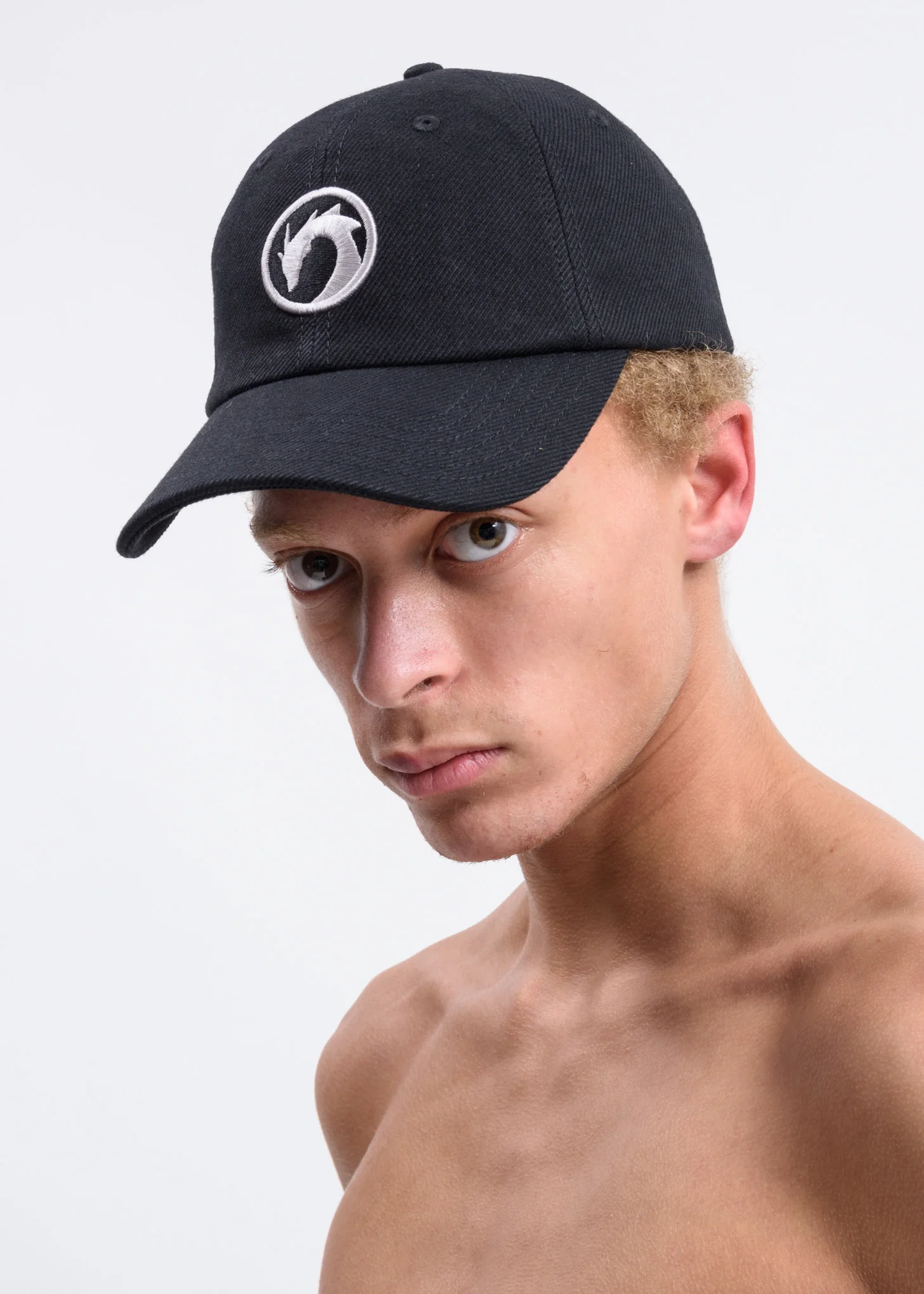 Black Dragon Embroidered Logo Cap