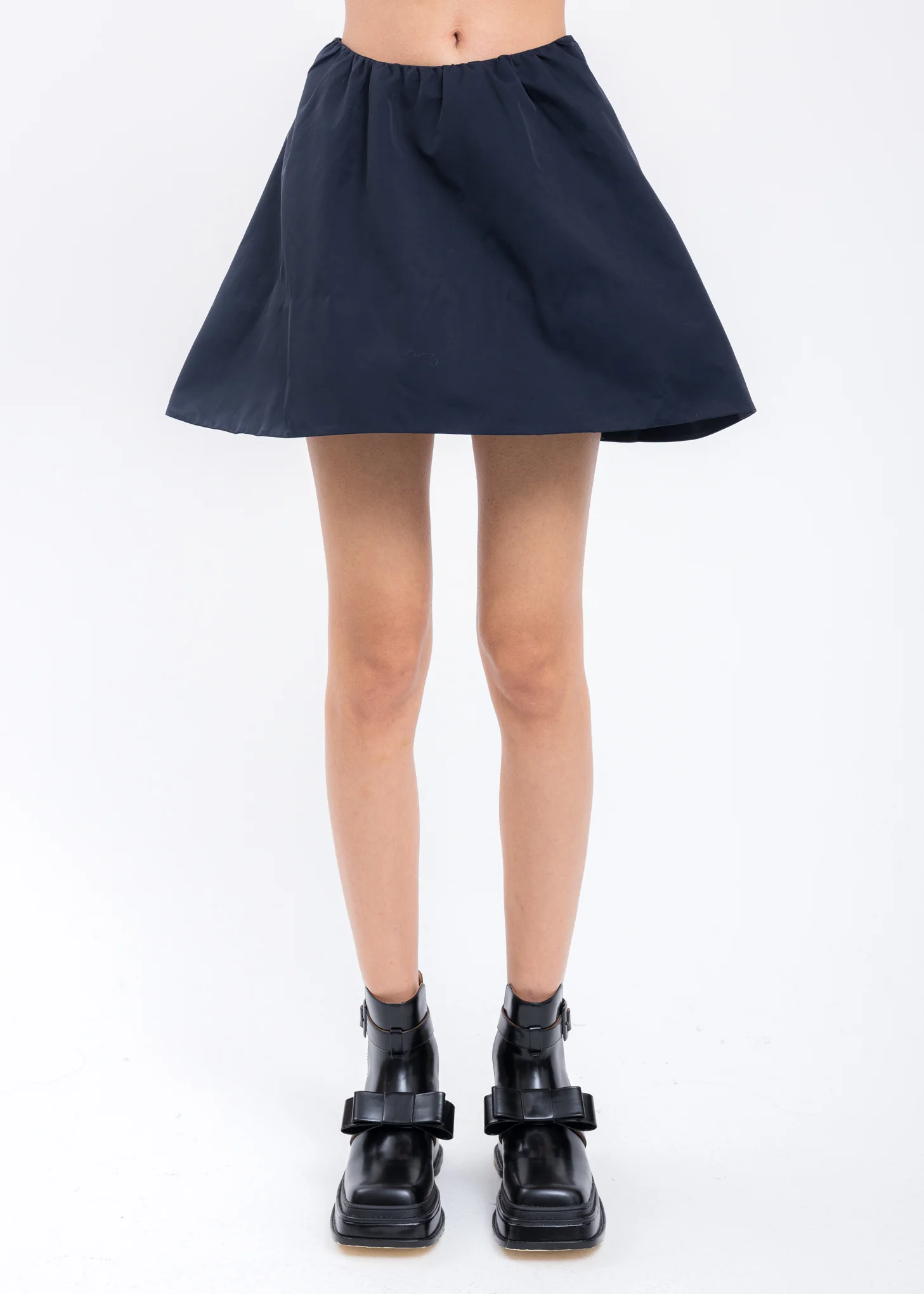 Navy Blue Drawstring Skirt