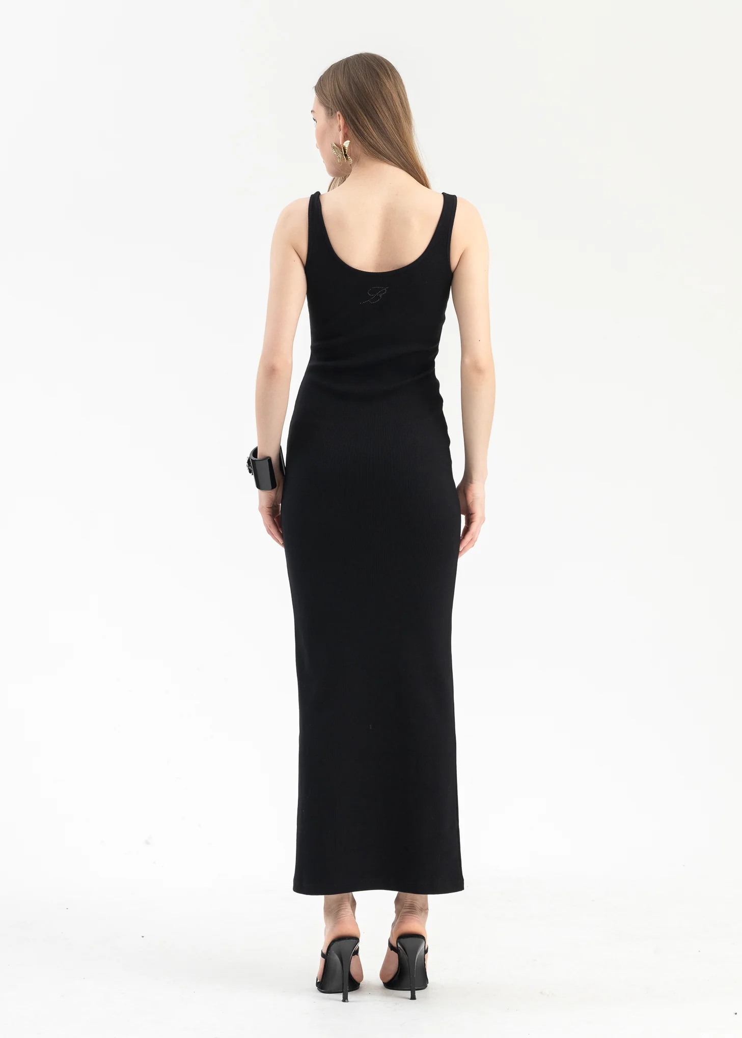 BLACK DRESS RIB BUTTERFLY - Image 4