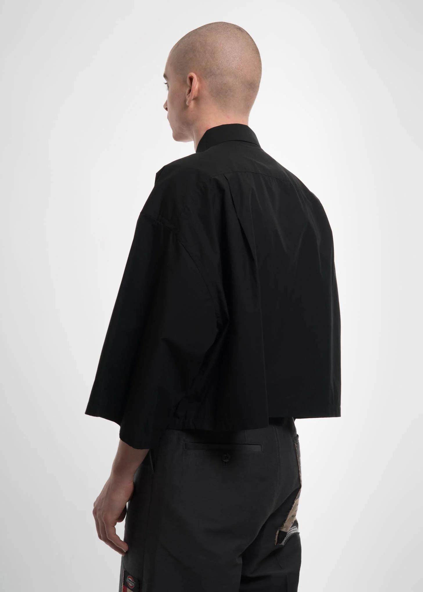 Black "Dress Shirt" Embroidery Shirt - Image 4