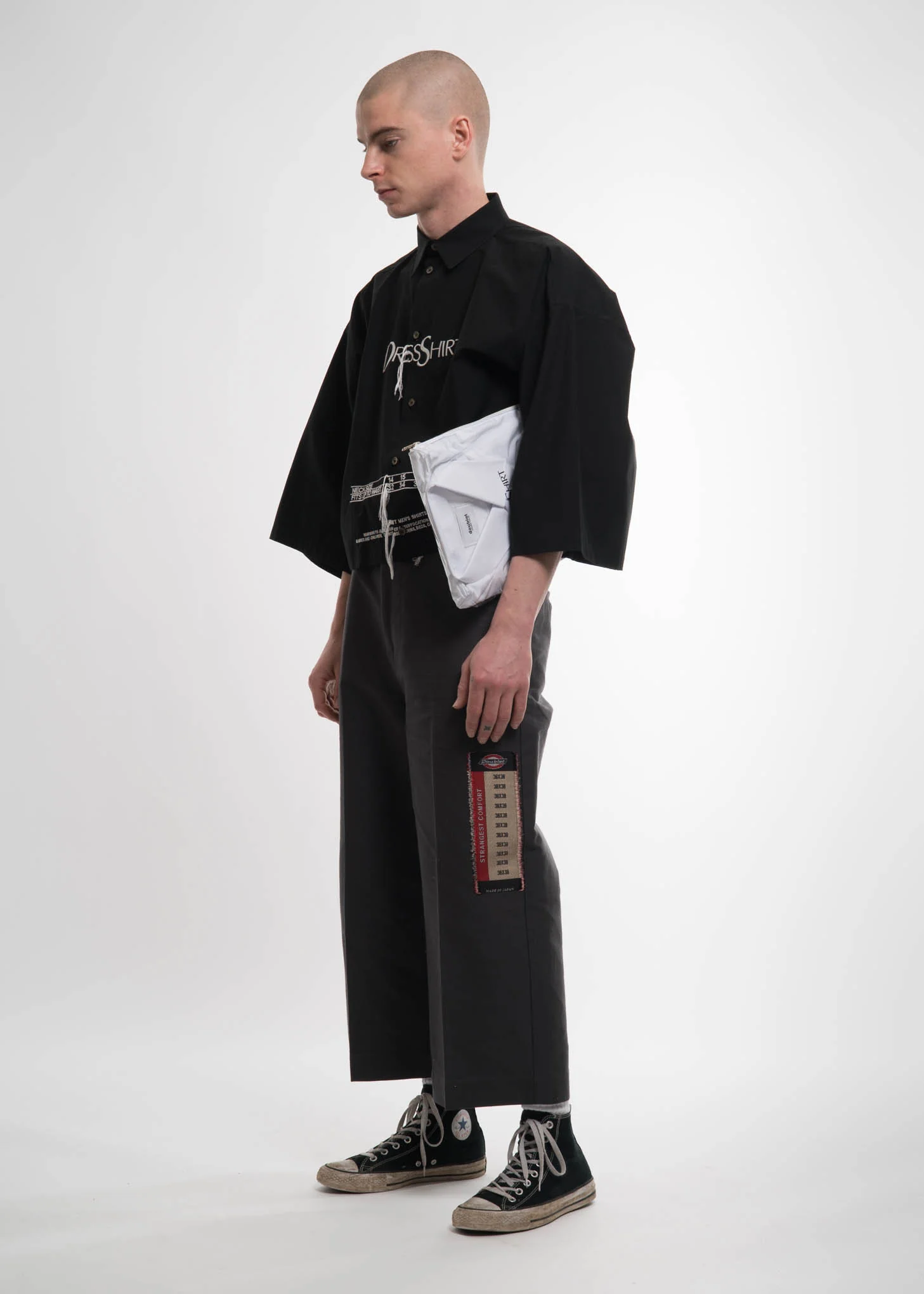 Black "Dress Shirt" Embroidery Shirt - Image 5