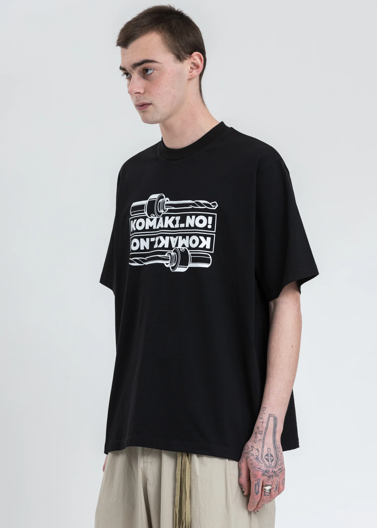 Black Drill T-Shirt - Image 3