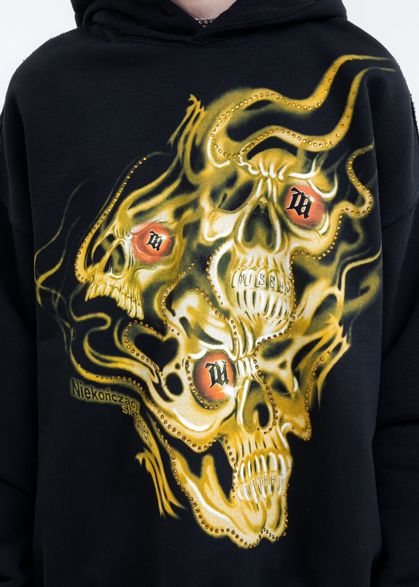 Black DRUMS OF DEATH Hoodie - Image 4