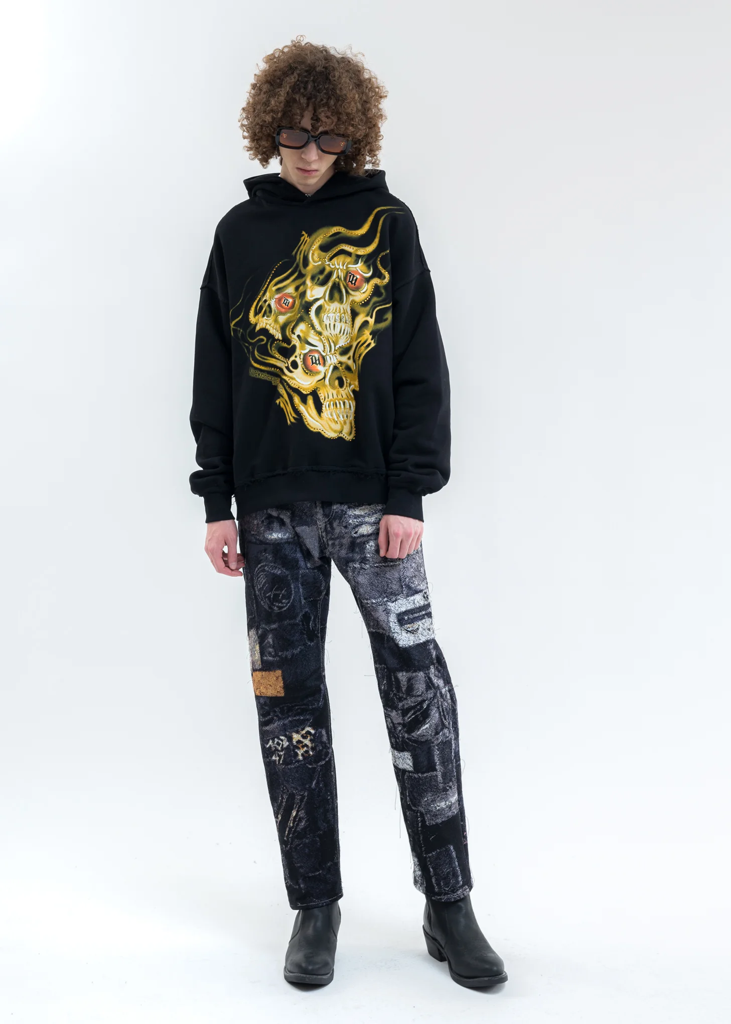 Black DRUMS OF DEATH Hoodie - Image 5