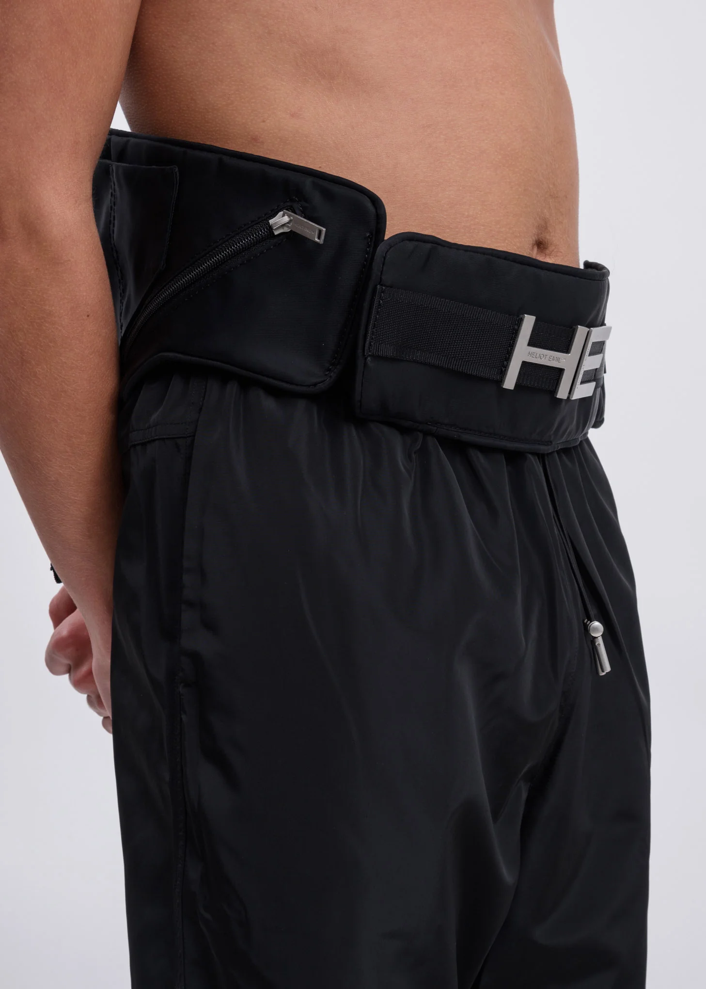 Black Elastic Belt Bag - Image 3