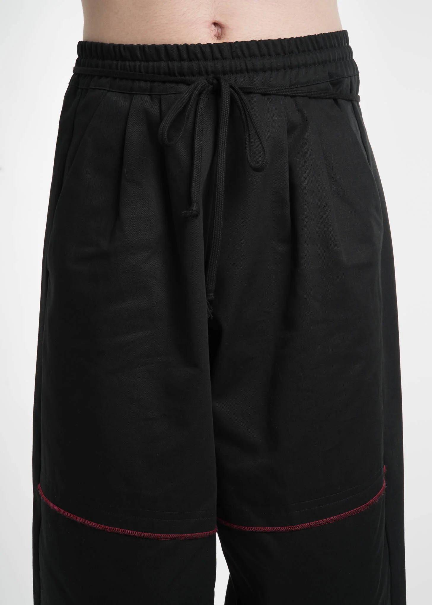 Black Elasticated I/O Trousers - Image 4