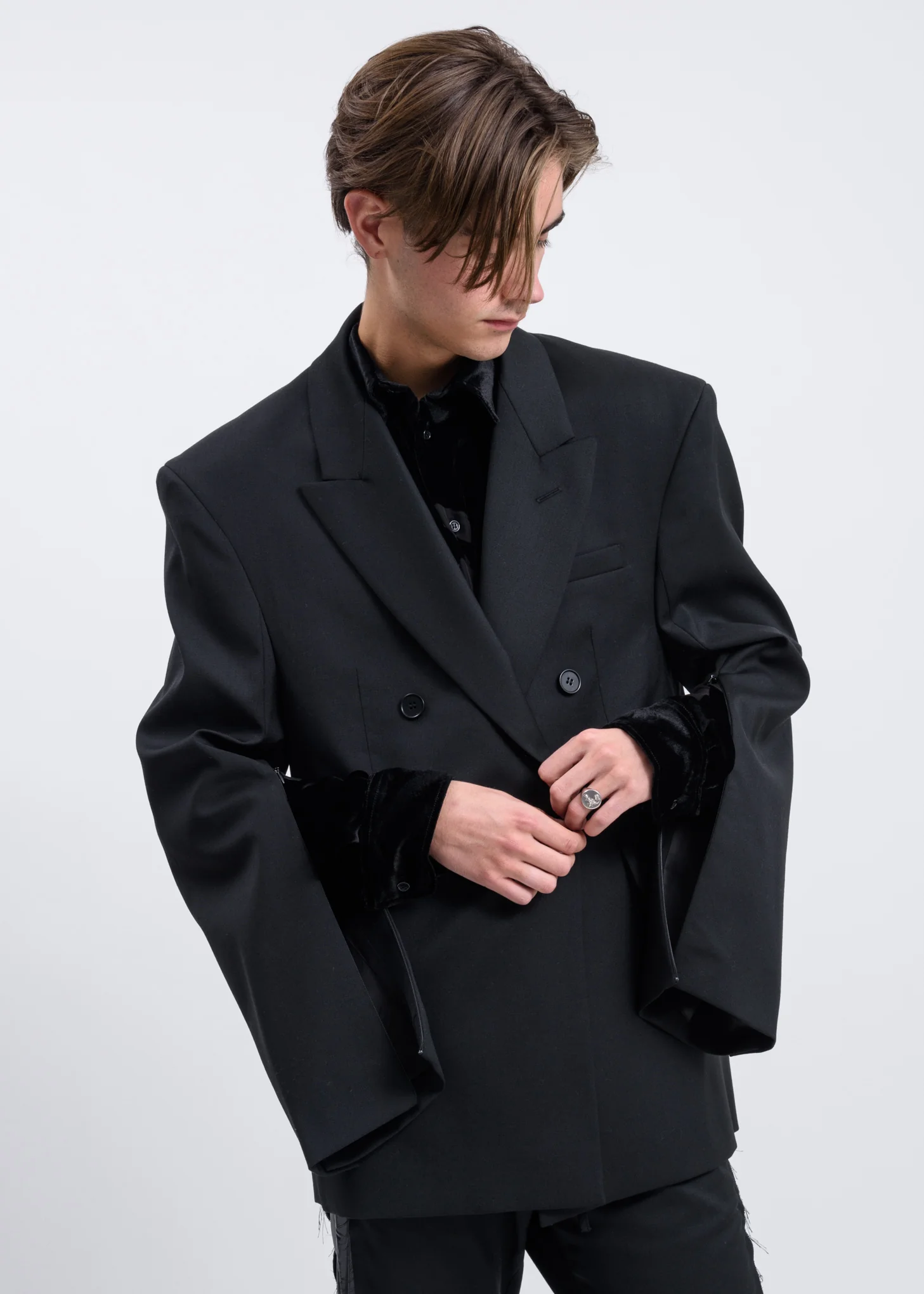 Black Ellis Tailored Jacket - Image 2