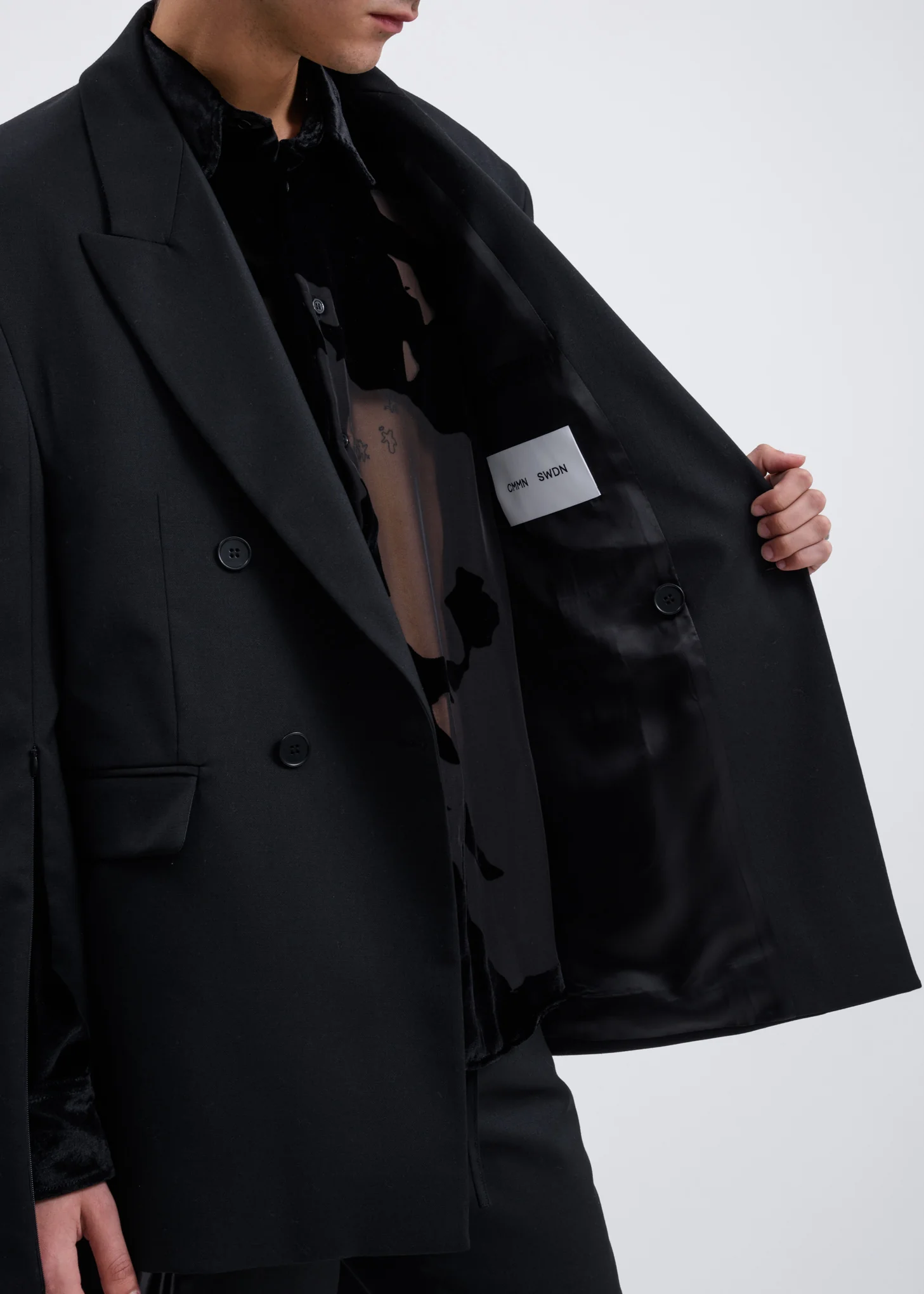 Black Ellis Tailored Jacket - Image 3