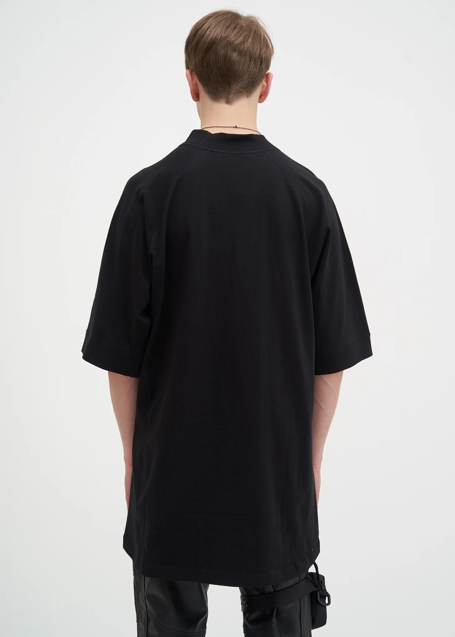 Black Embroidered Army T-Shirt - Image 3