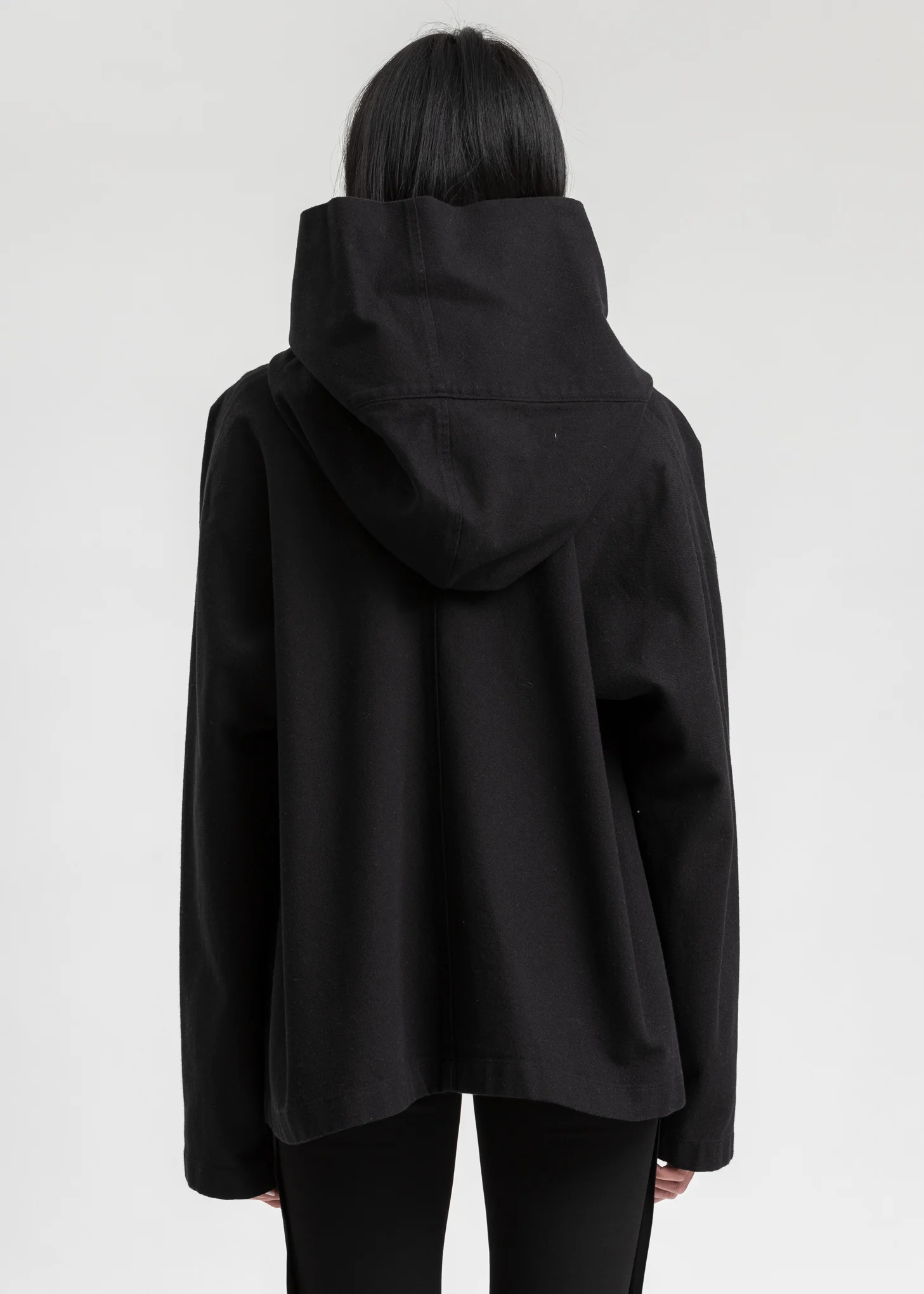 Black Embroidered Hood Jacket - Image 4