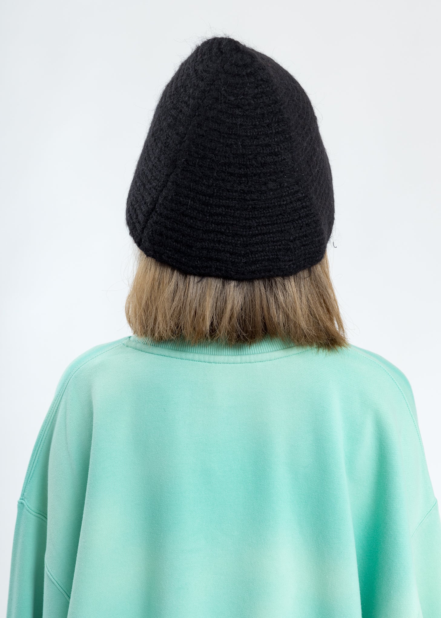 Black Embroidered Metal Logo Narrow Bucket Hat - Image 4