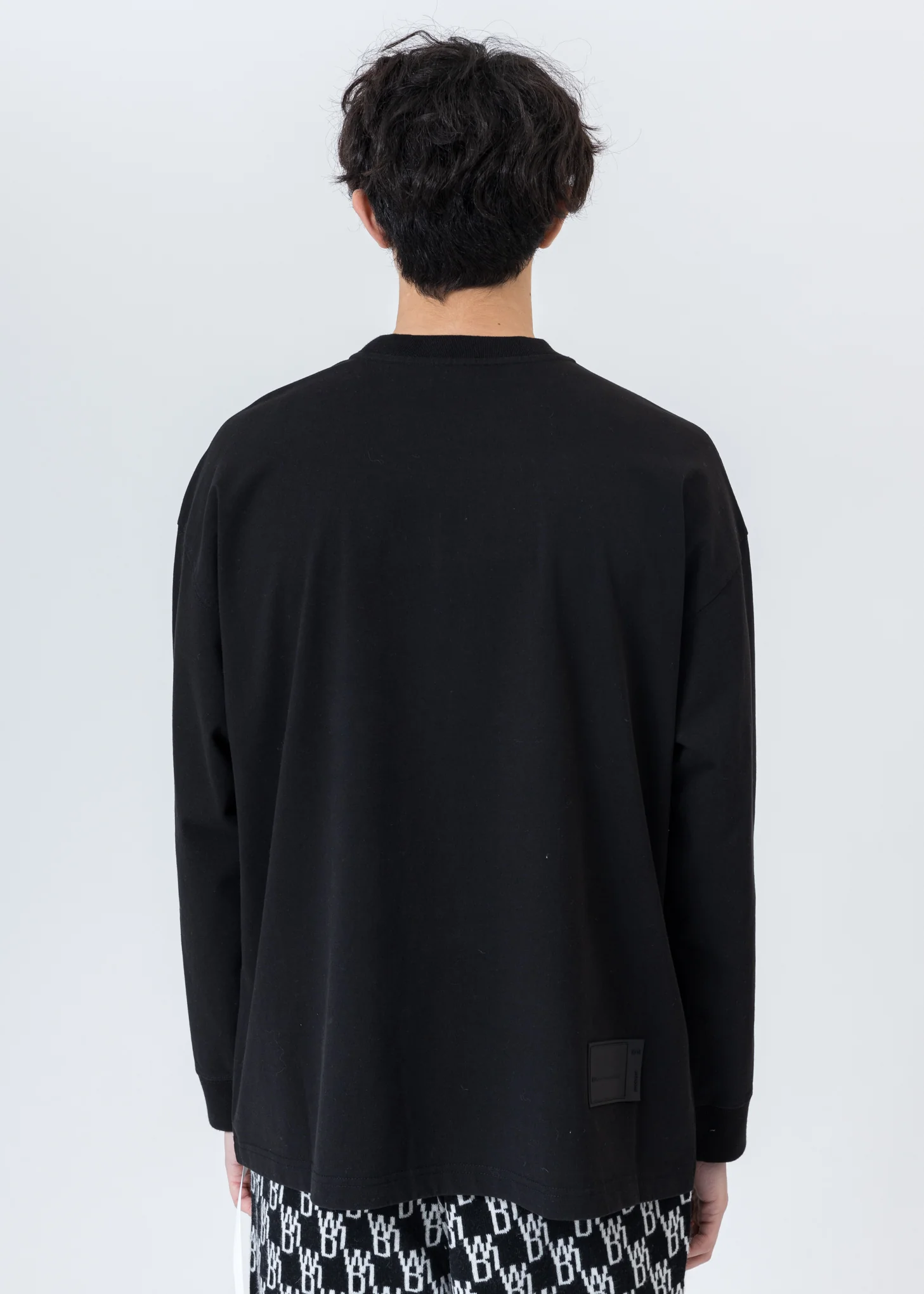 Black Embroidered Teddy Long Sleeve - Image 4