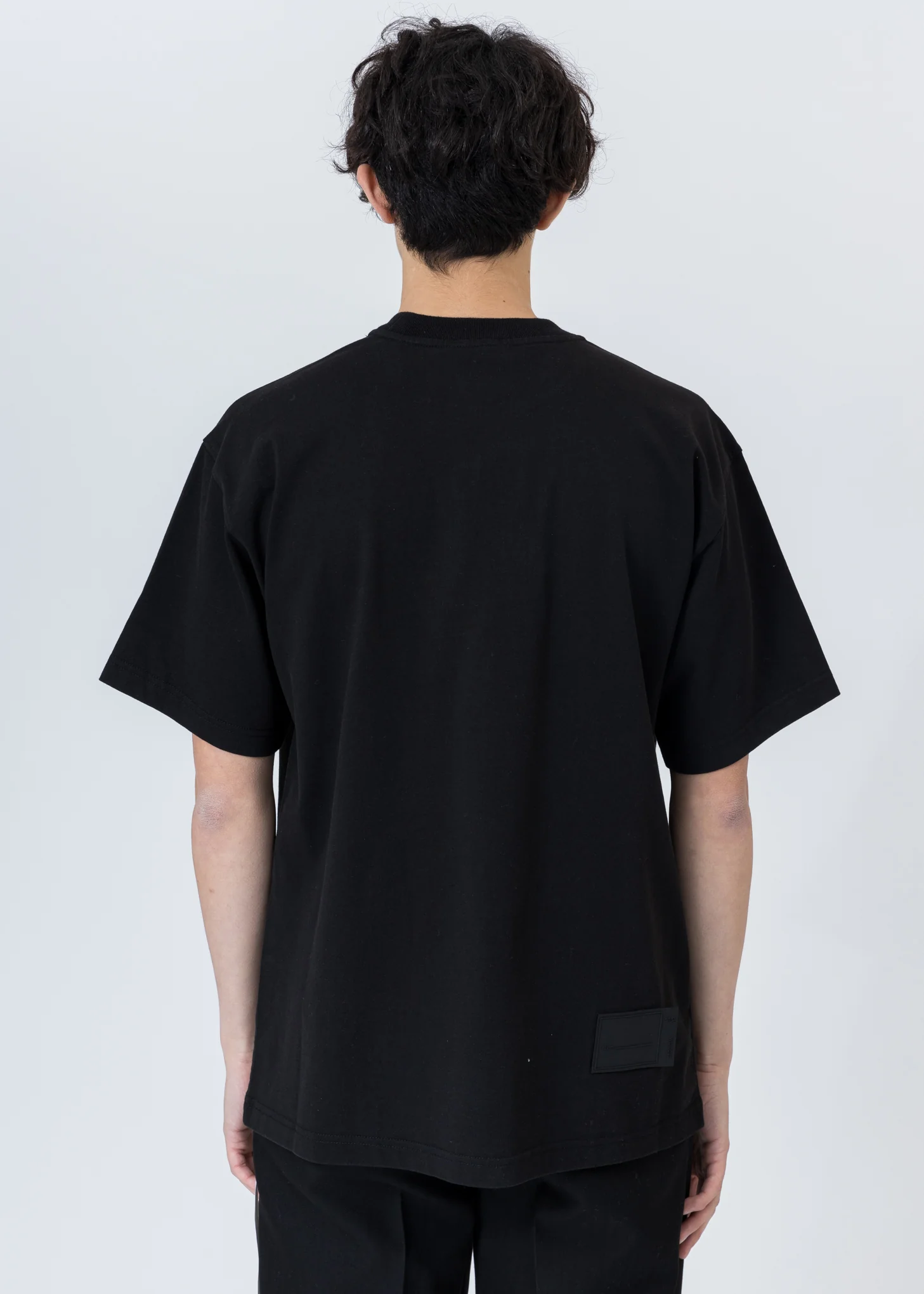 Black Embroidered Teddy T-Shirt - Image 4