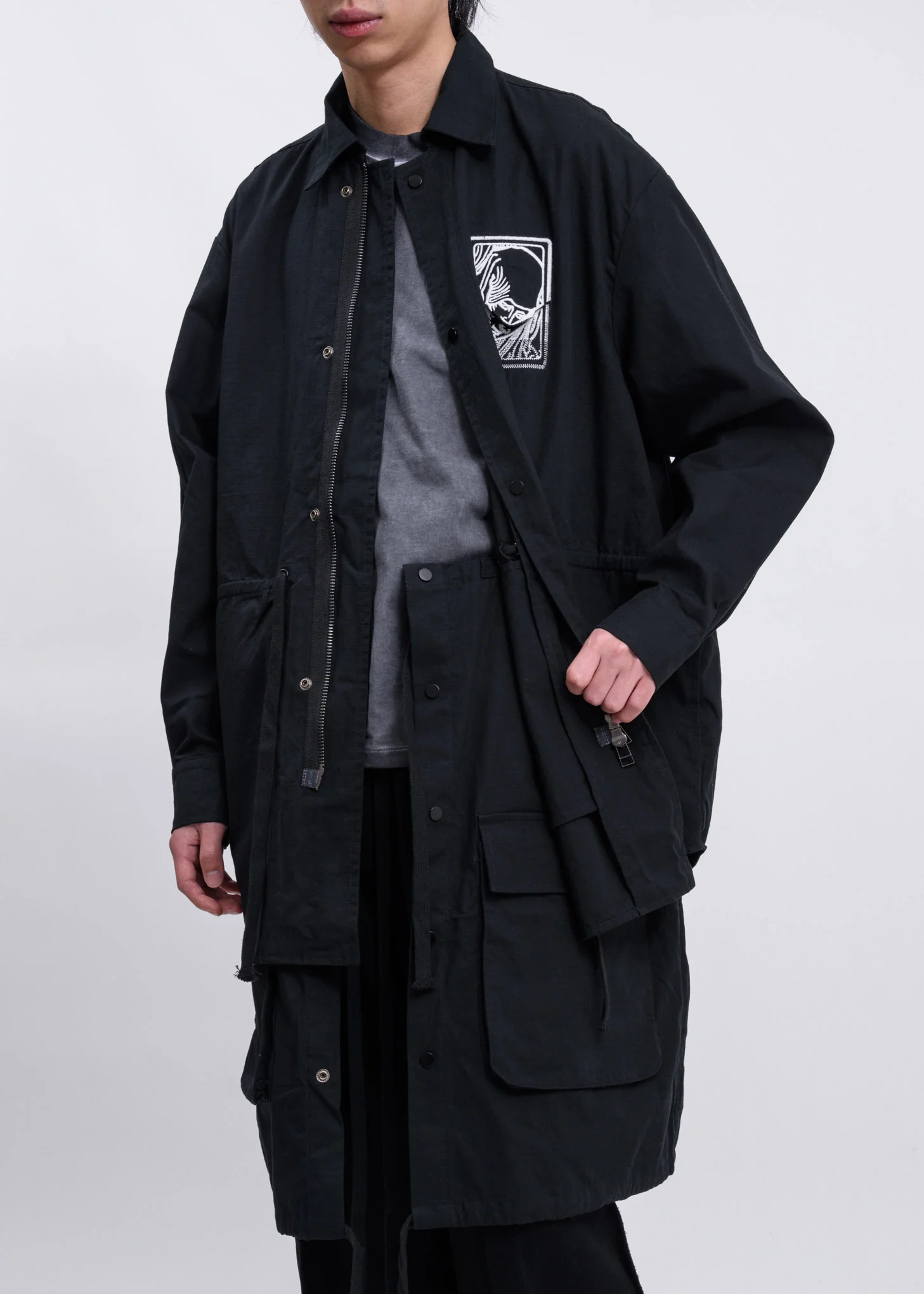 Black Removable Extended Field Jacket - Image 2
