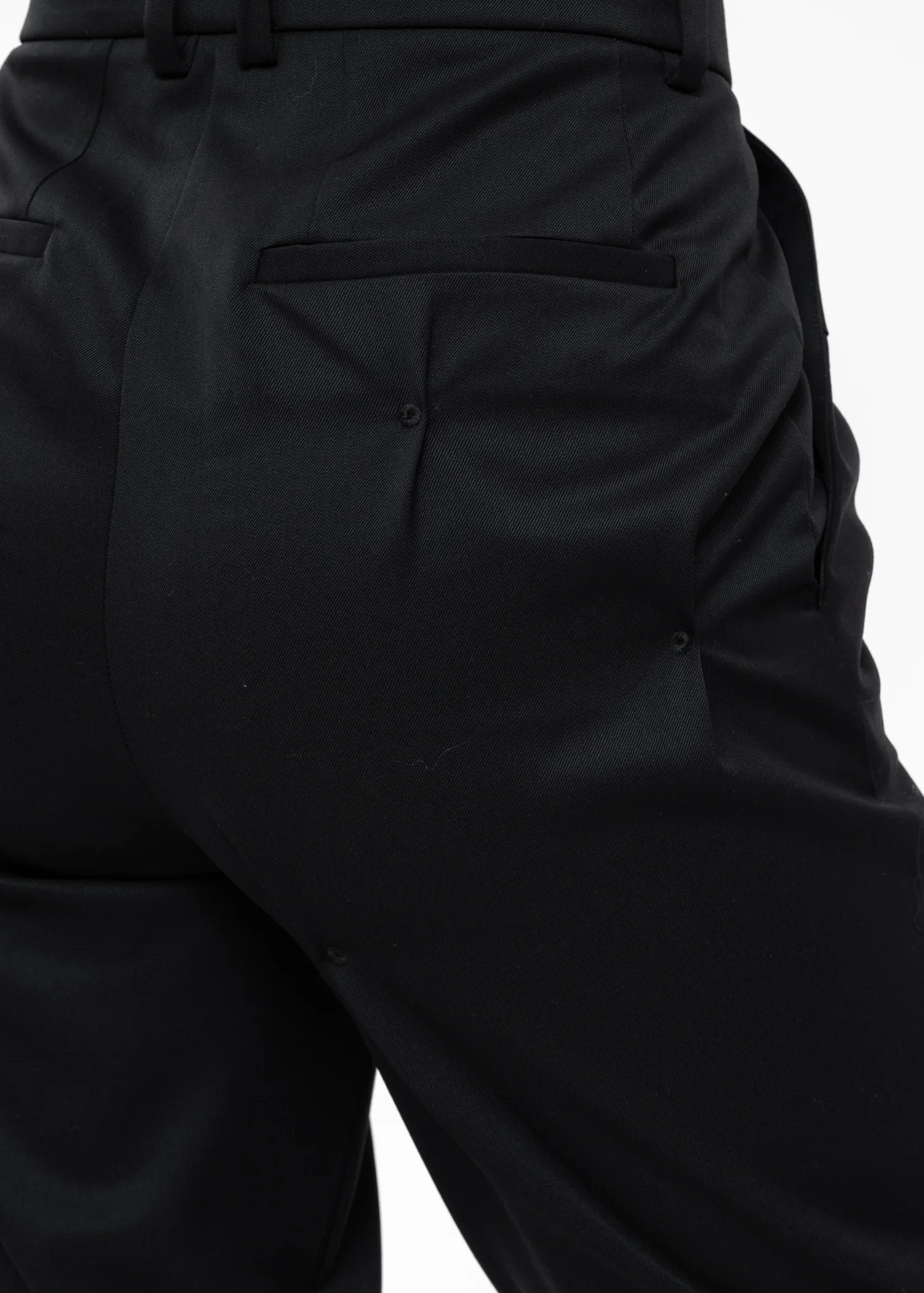 Black Eyelet Bullet Hole Embroidery Pants - Image 4