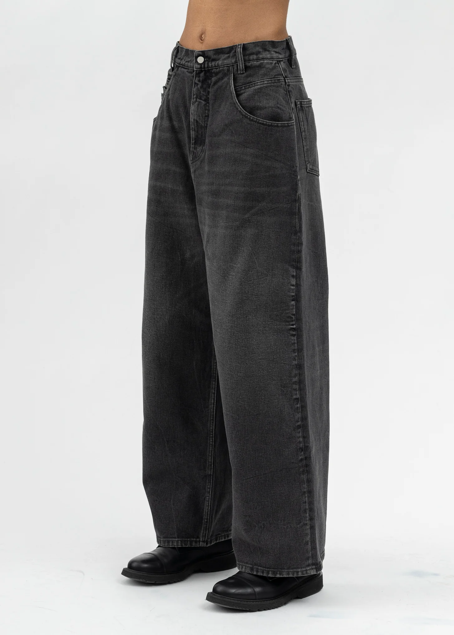 Black Faded Jeans - Image 2