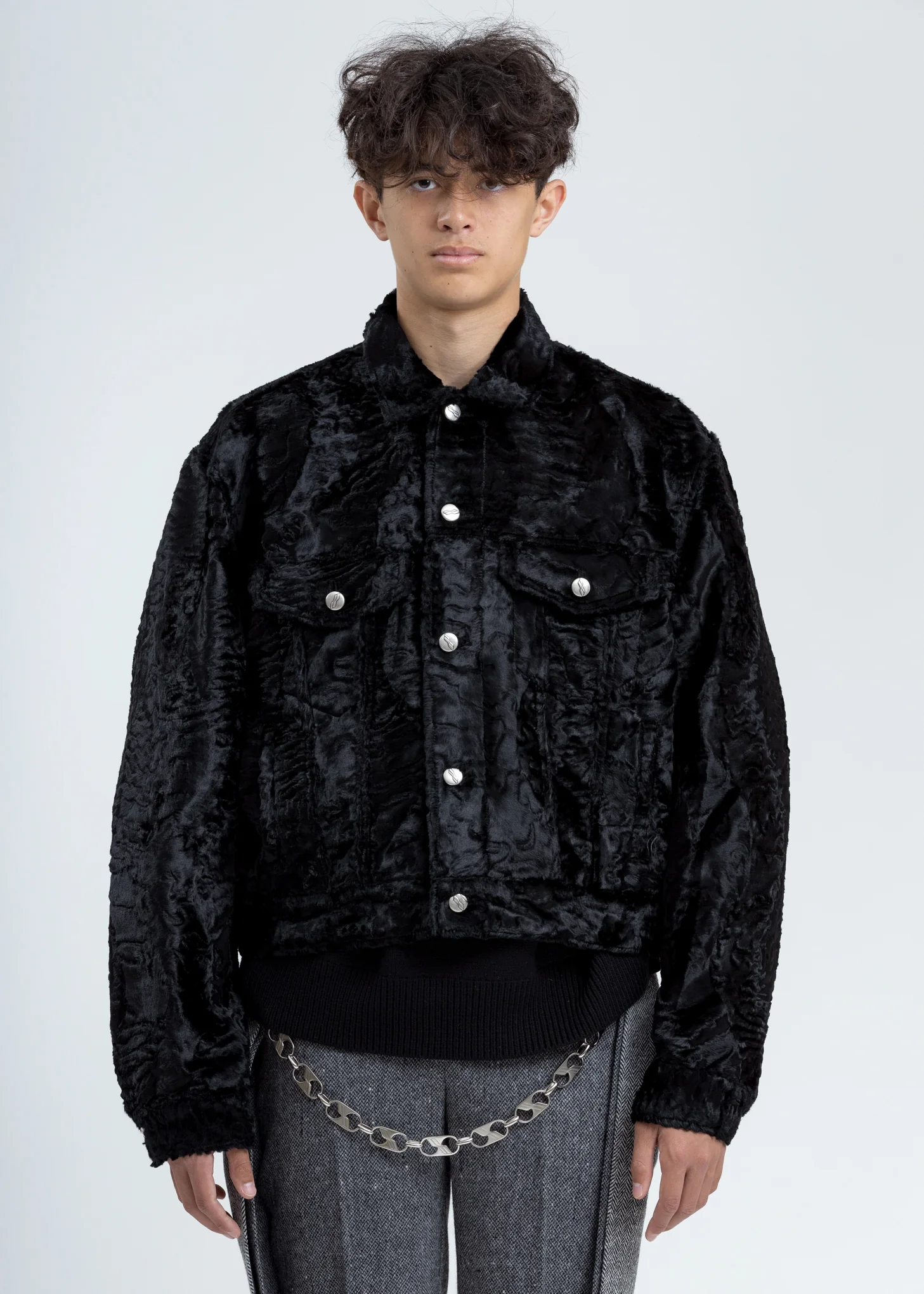 Black Faux Fur Jacket