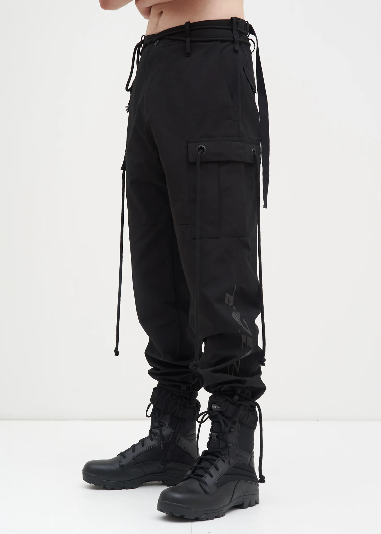 Black Fatal Cargo Pants - Image 3