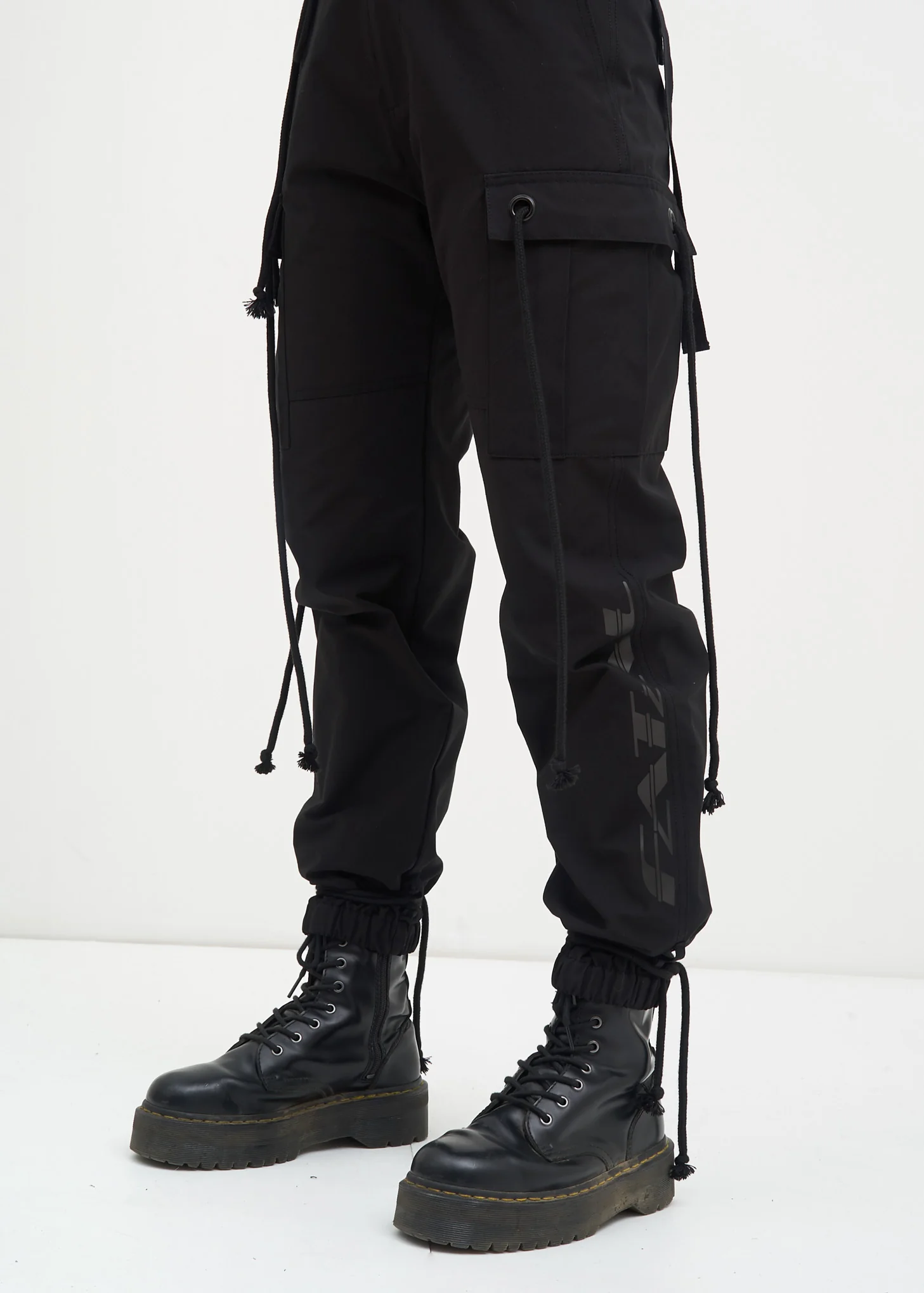 Black Fatal Cargo Pants - Image 2