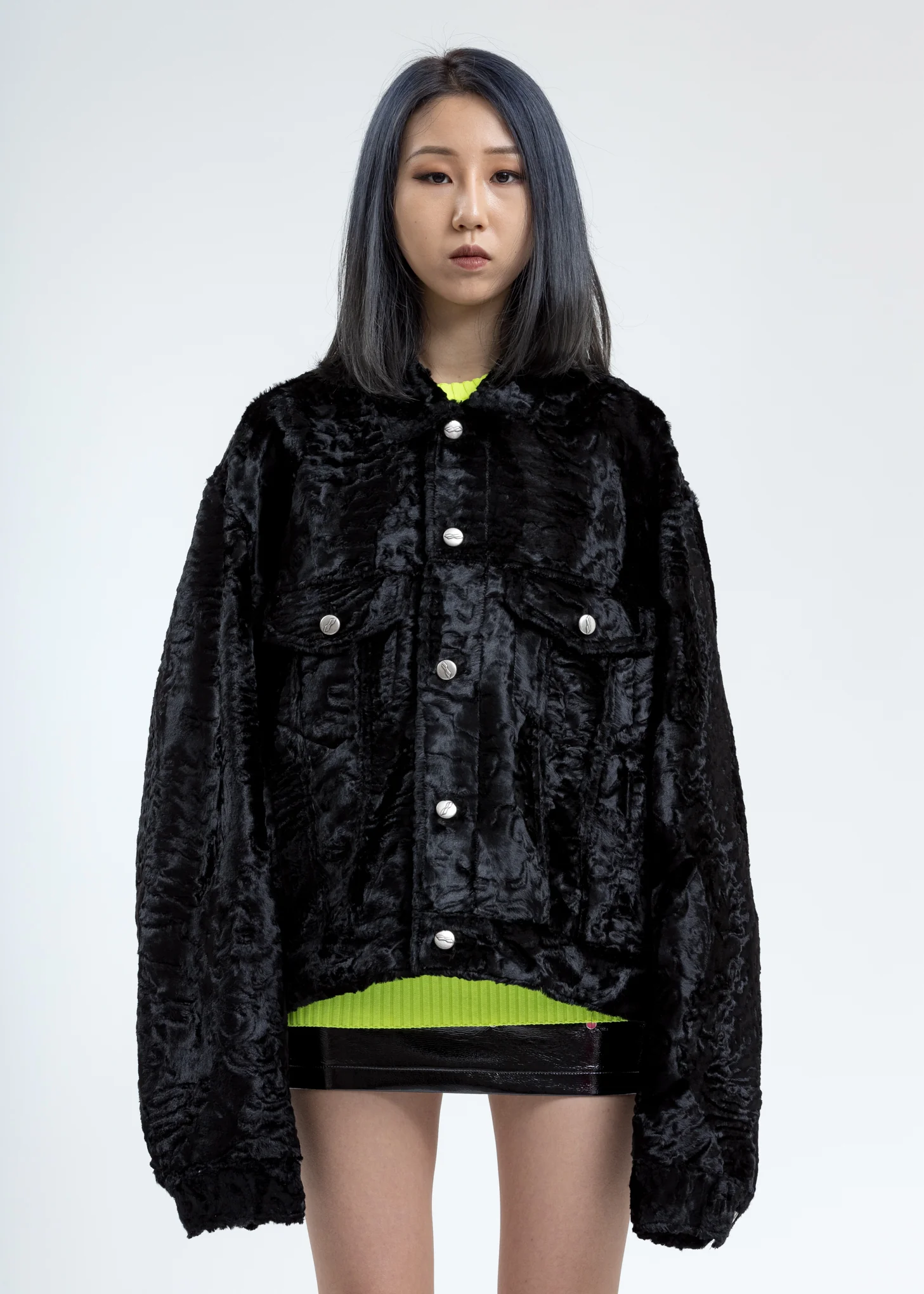 Black Faux Fur Jacket