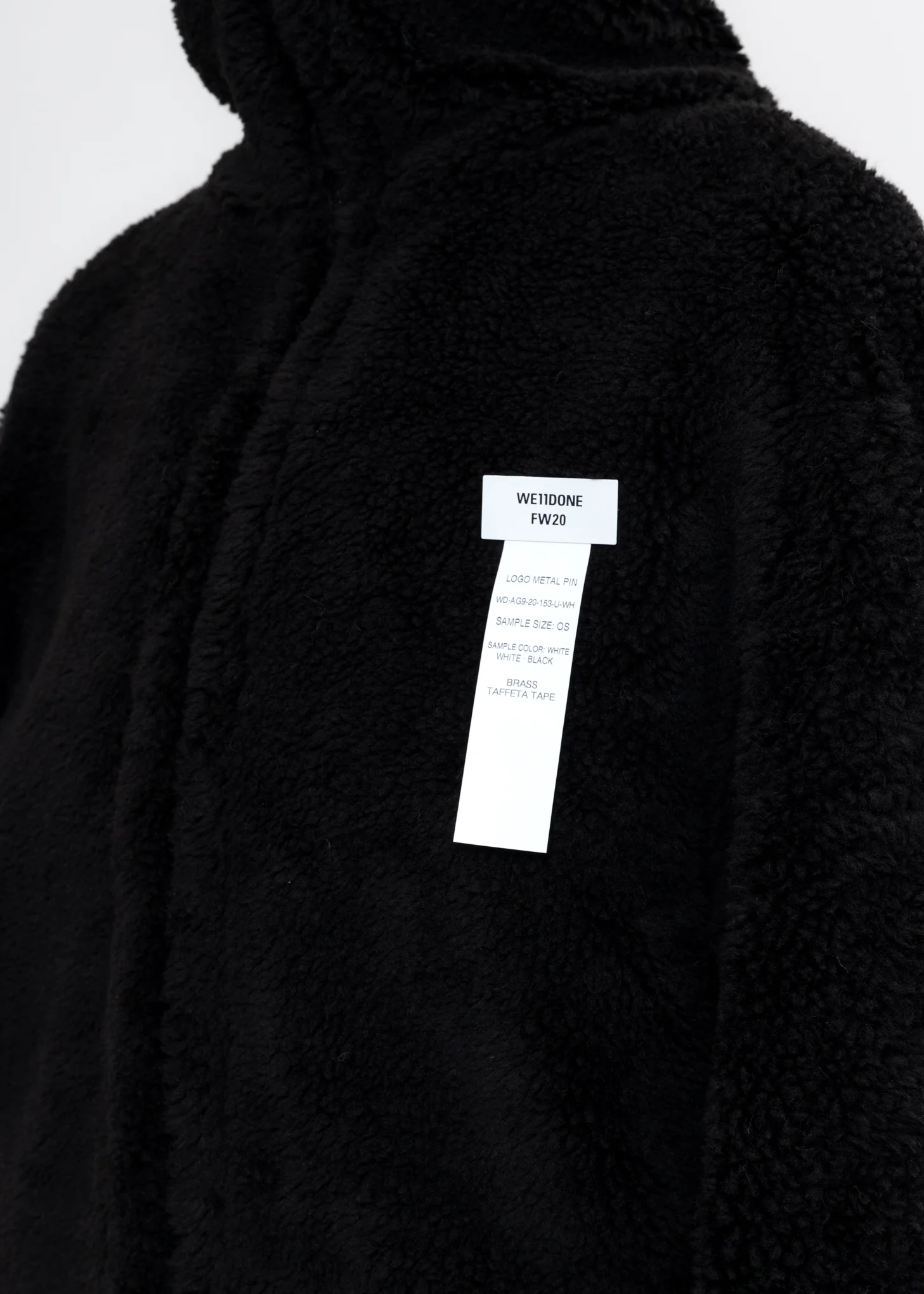Black Faux Fur Jumper With Pin - Image 5