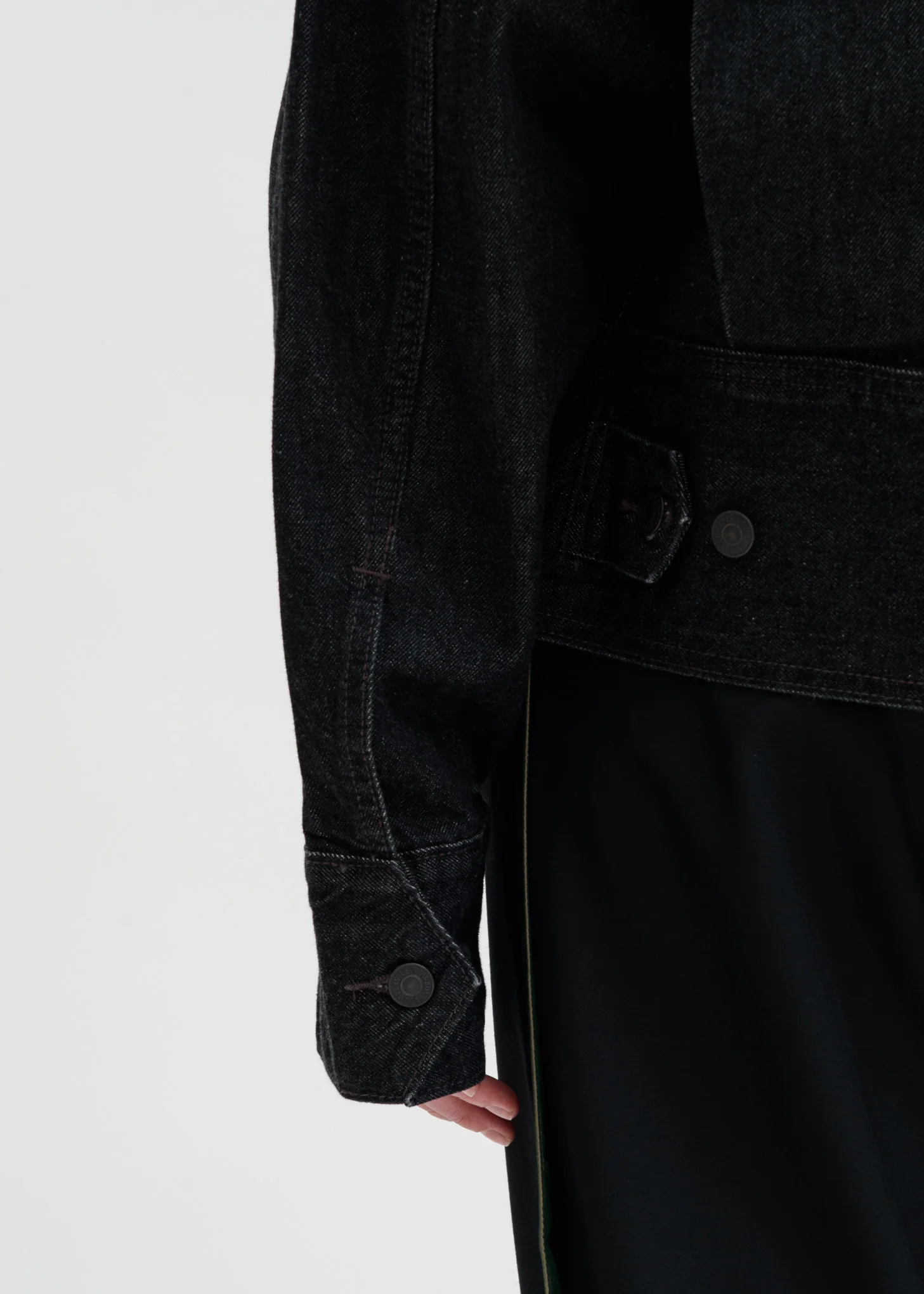 Black FCW Levis Embroidered Trucker Jacket - Image 5