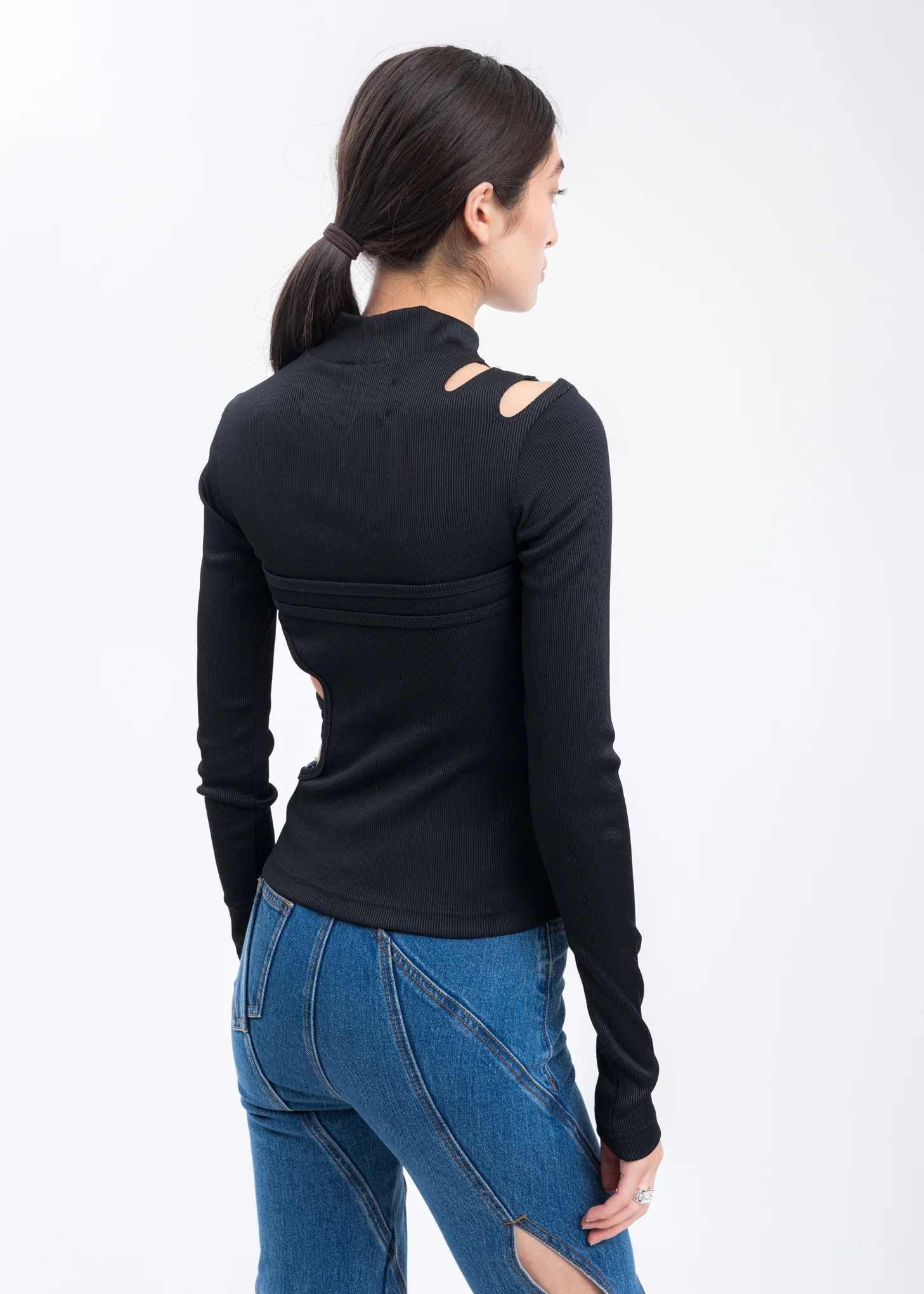 Black FCW Logo Jersey Top - Image 4