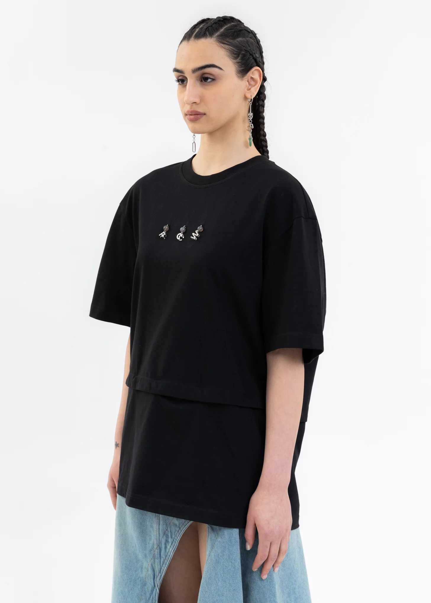 BLACK ''FCW'' LOGO T-SHIRT - Image 3