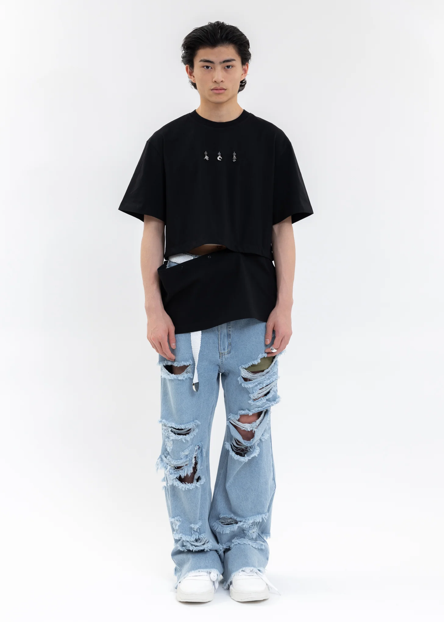 BLACK ''FCW'' LOGO T-SHIRT - Image 5