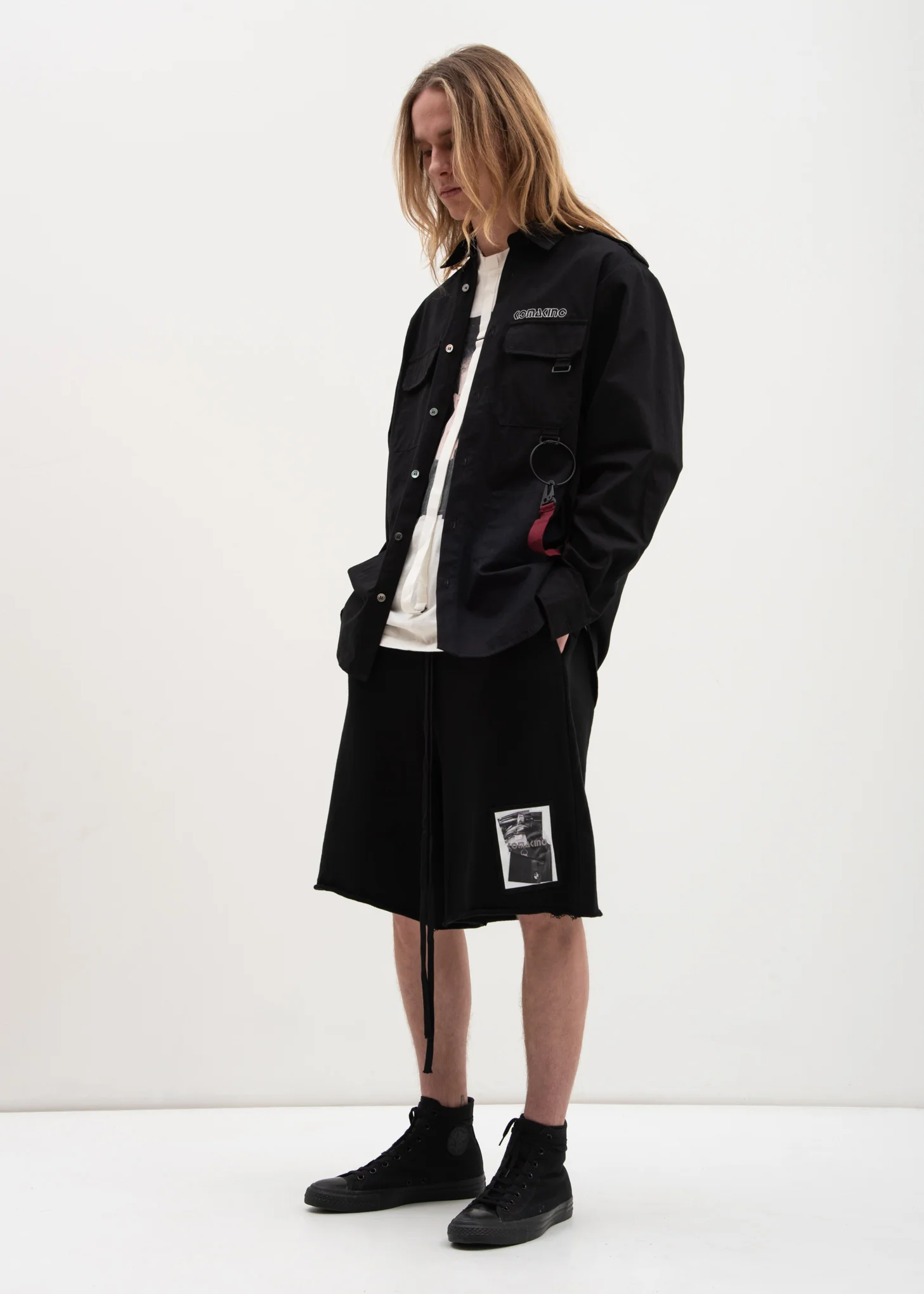 Black Field Shirt Jacket - Image 7