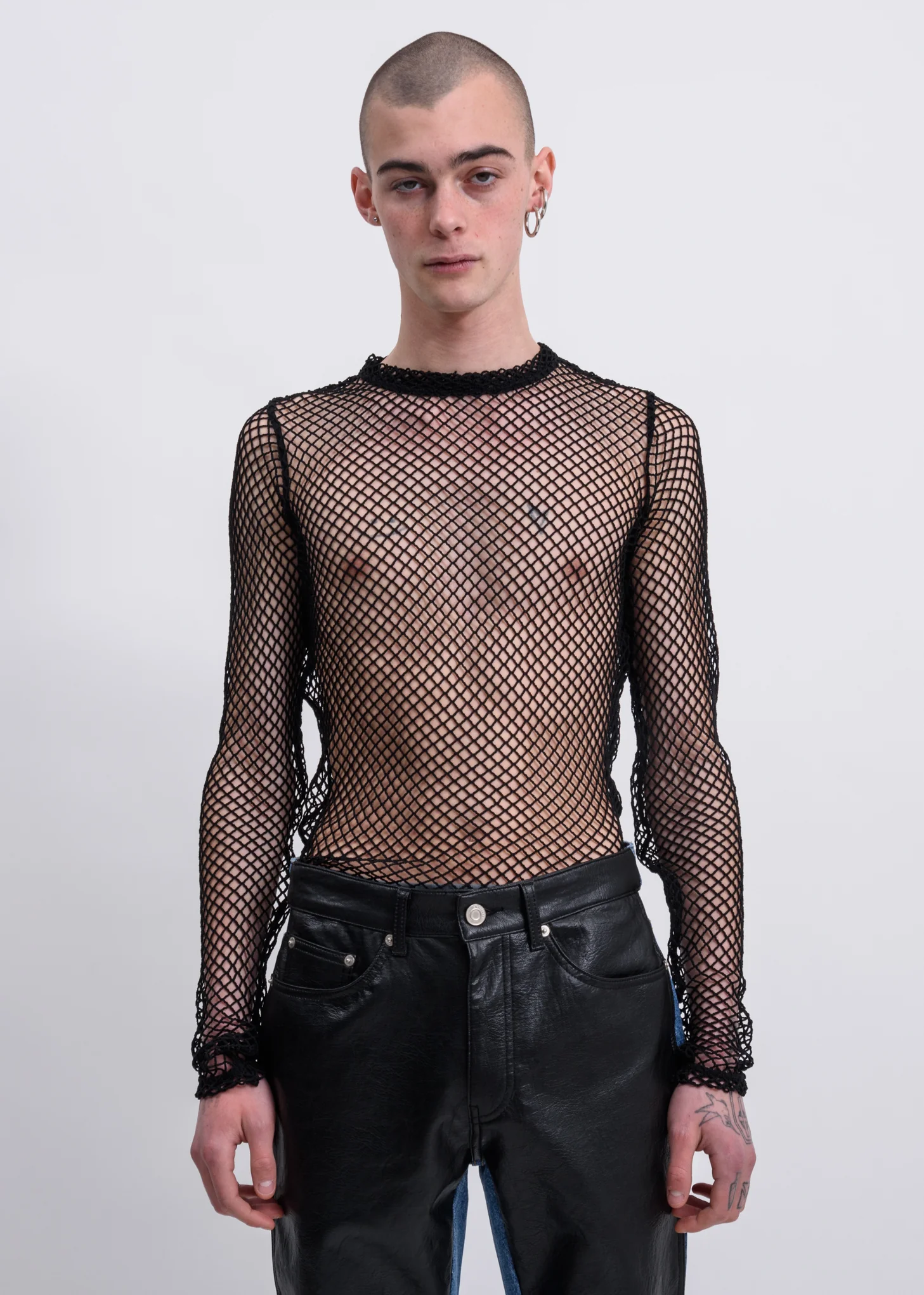 Black Fishnet Long Sleeves