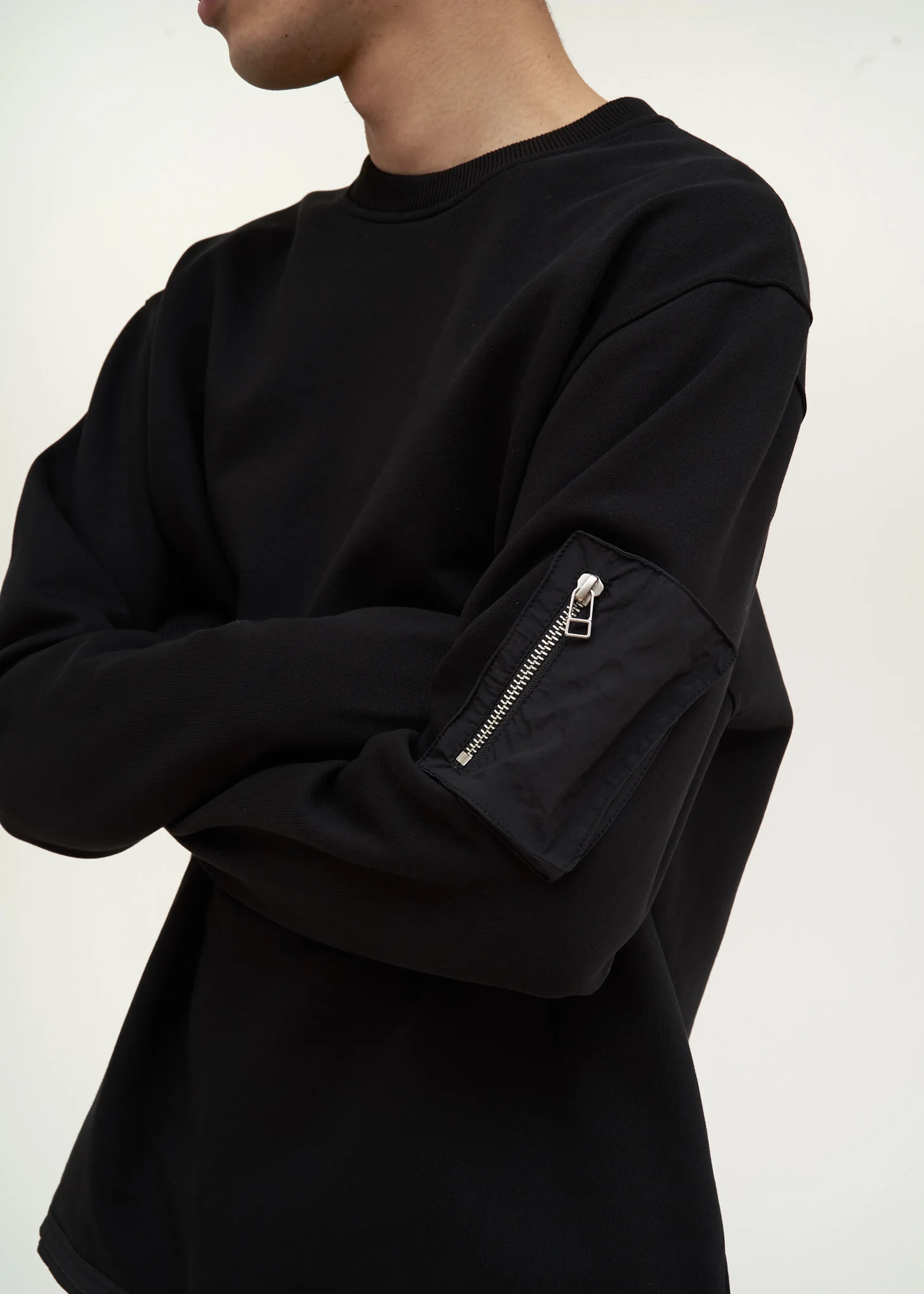 Black Fishtail Crewneck - Image 6