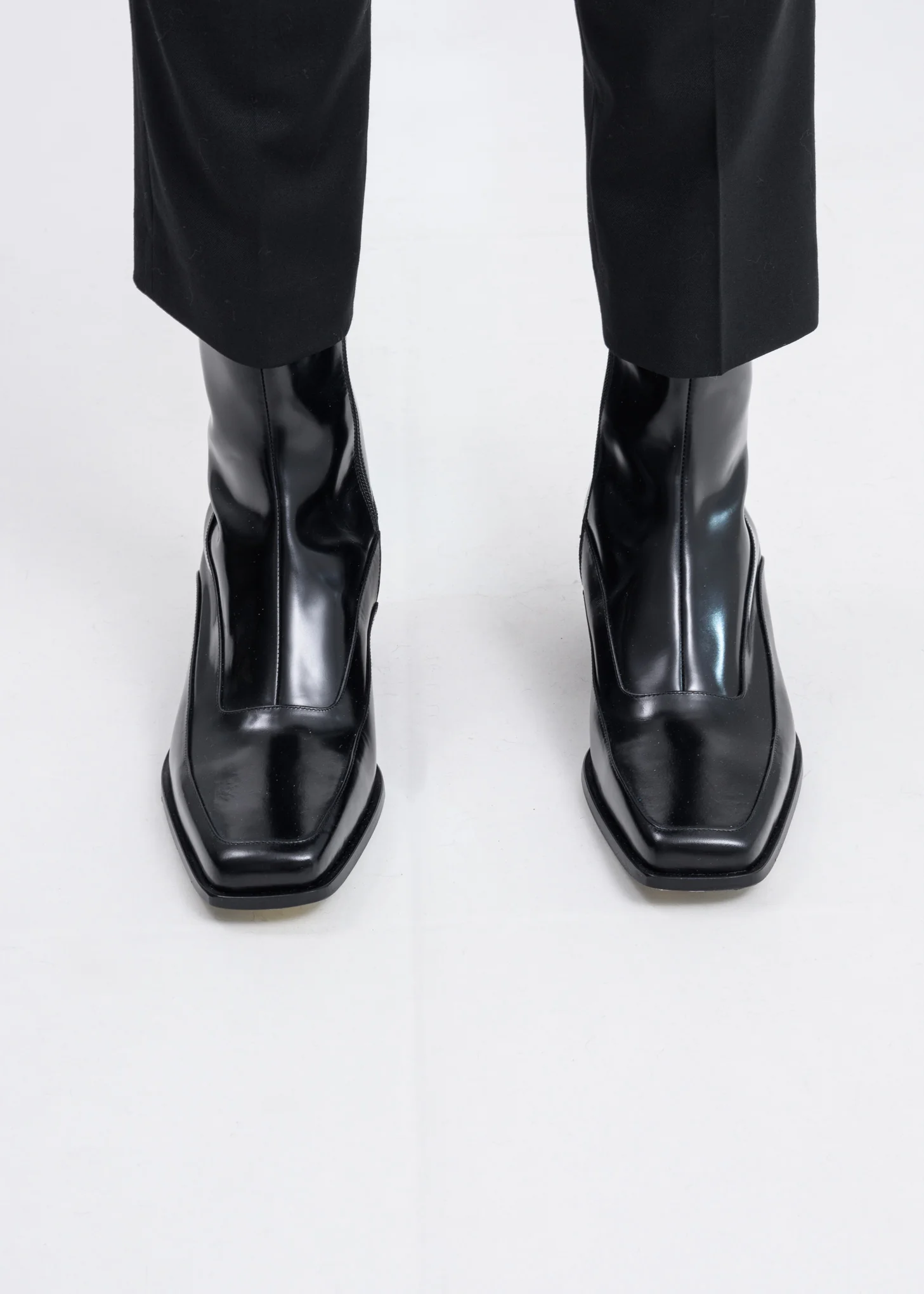 Black Fitted Ankle Boots - Image 5
