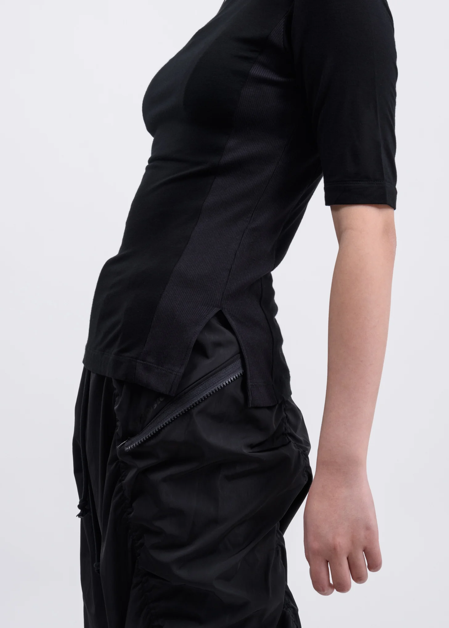 Black Fitted T-Shirt - Image 2