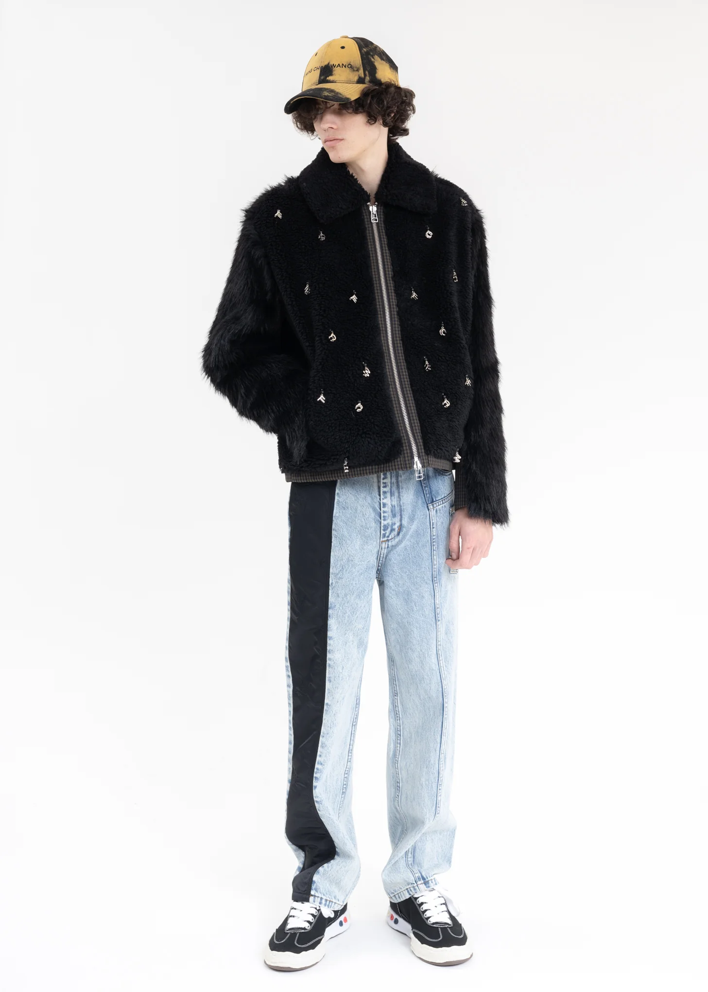 Black Fleece Letter Pendant Jacket - Image 7