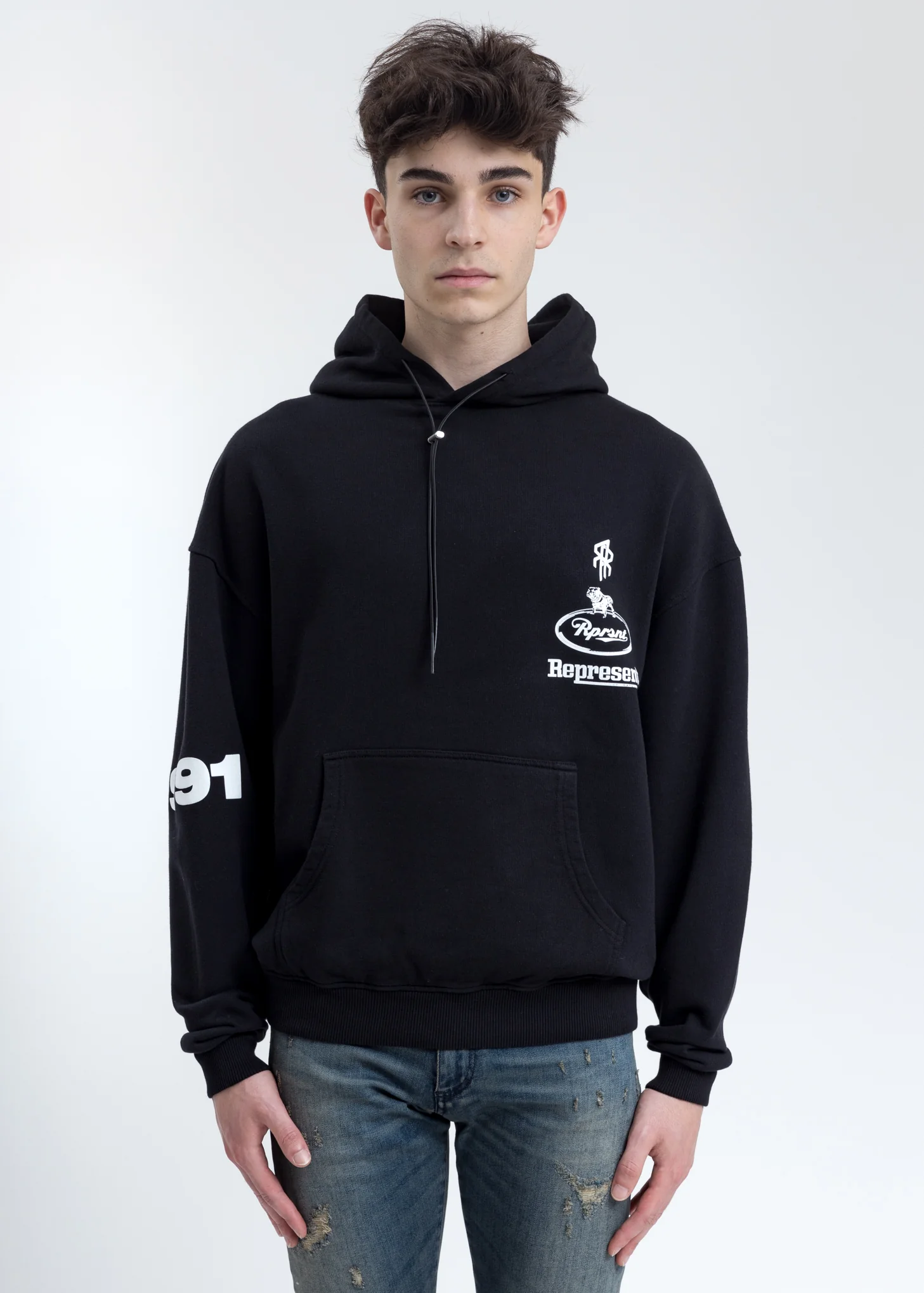 Black Fleece Racing Hoodie