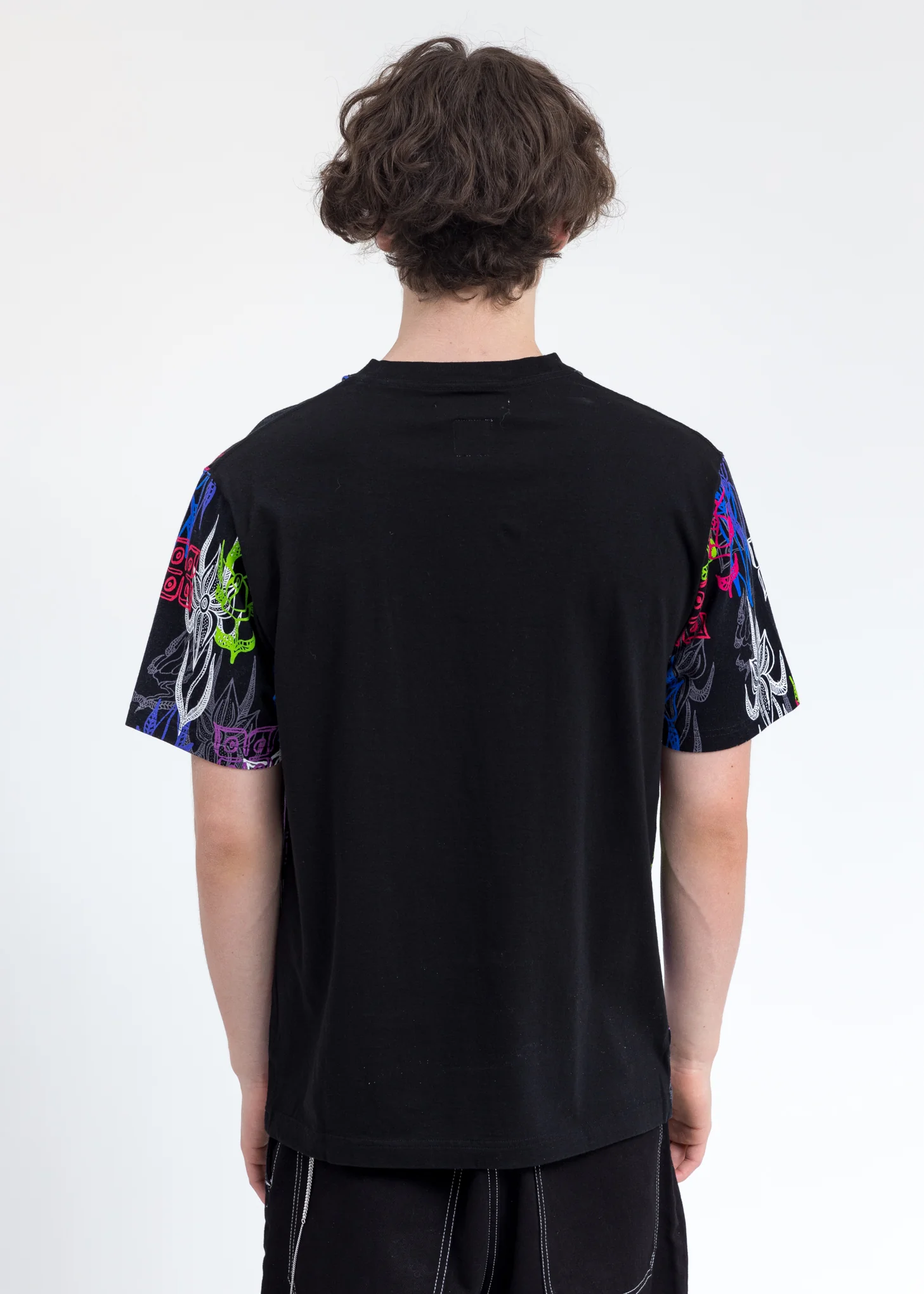 Black Floral Big Tee - Image 4