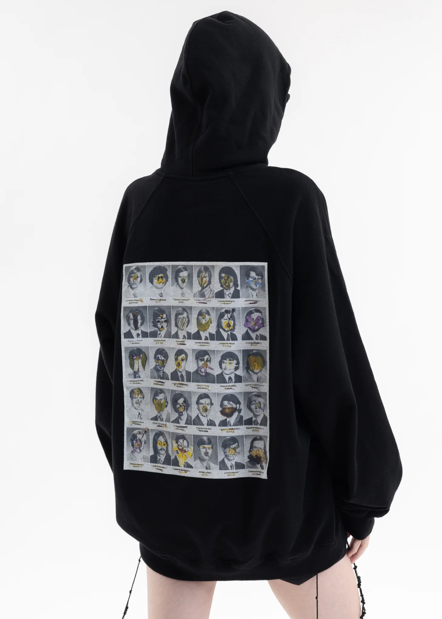 BLACK FLOWER MEN HOODIE - Image 2