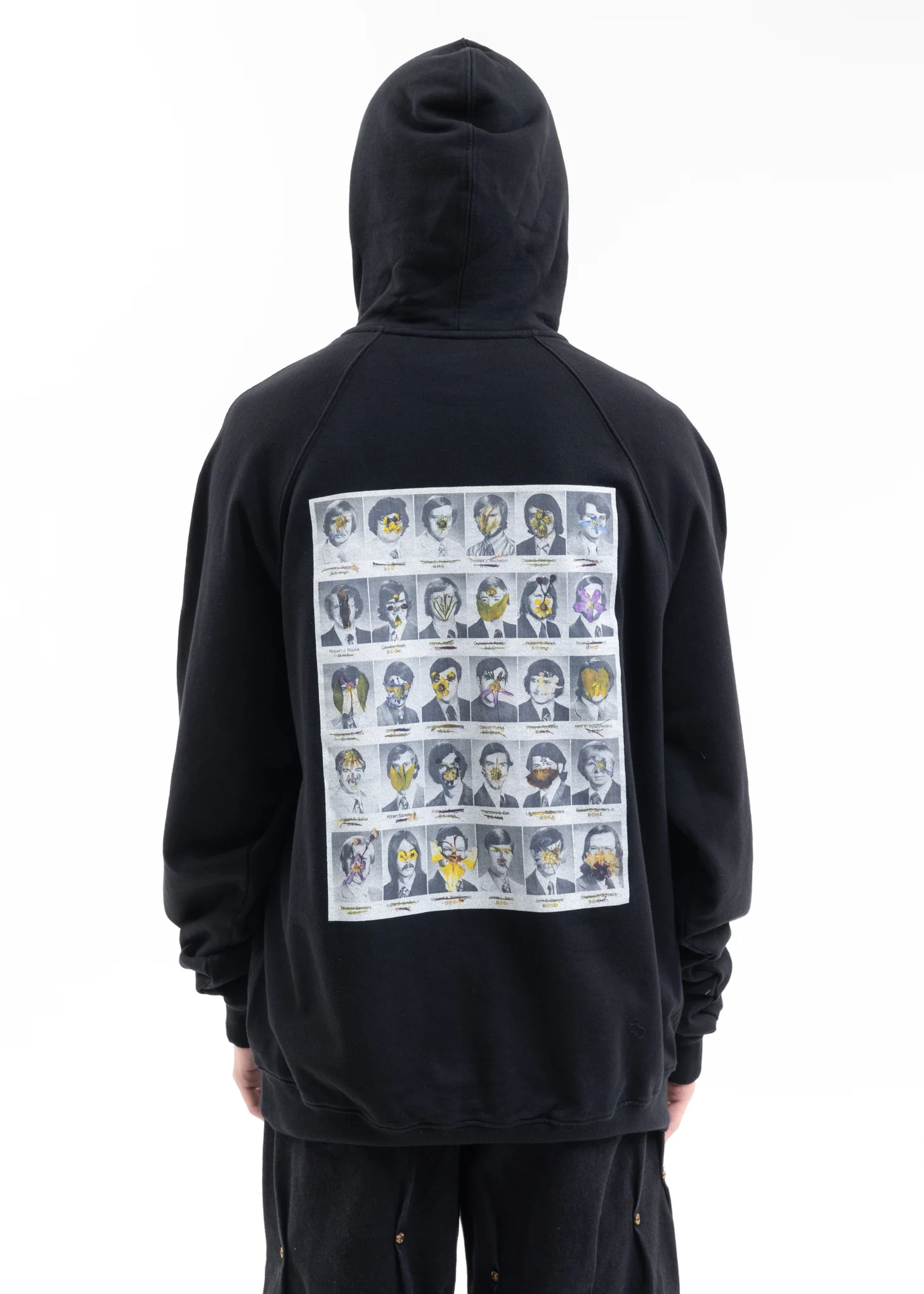 BLACK FLOWER MEN HOODIE - Image 2