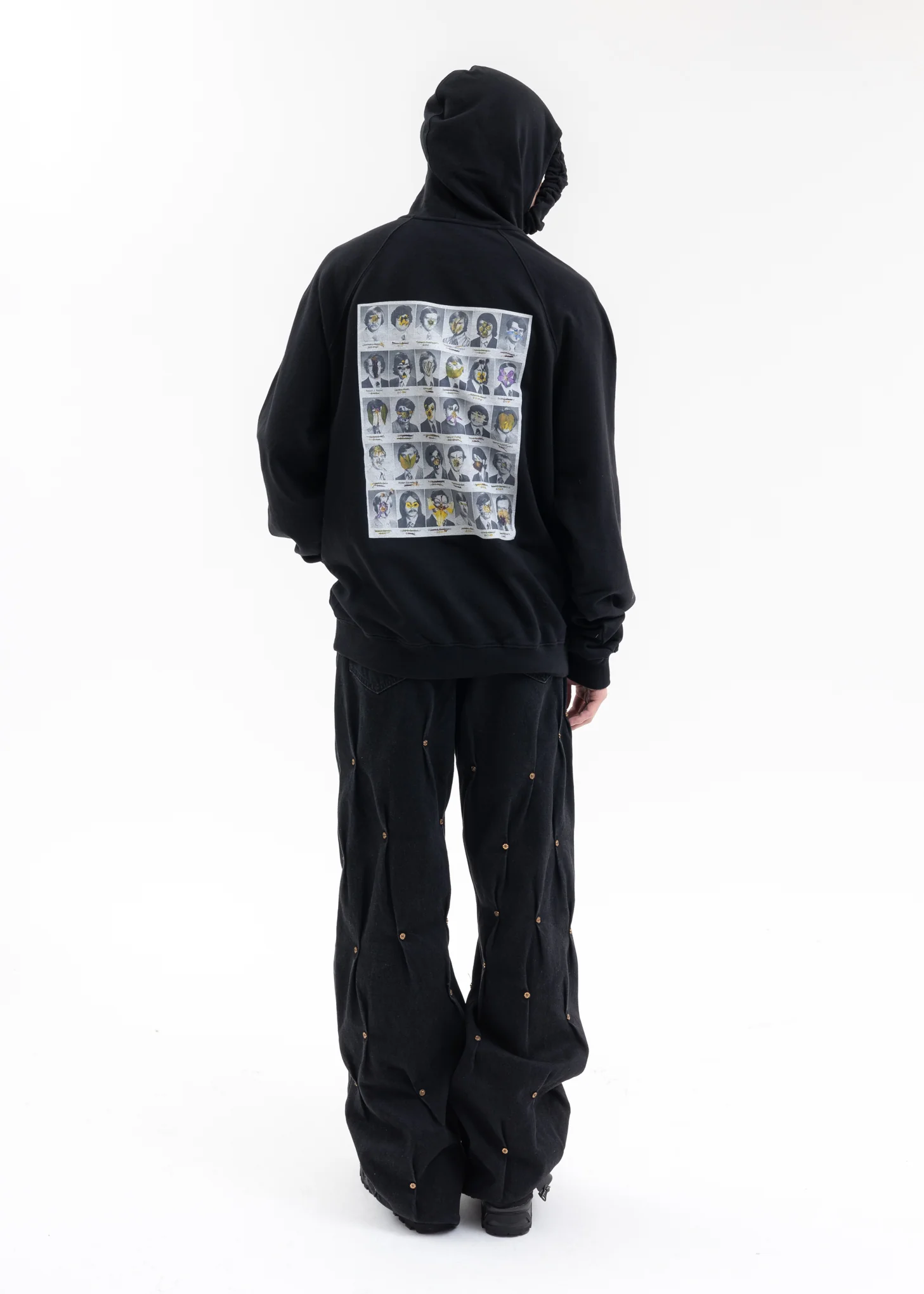 BLACK FLOWER MEN HOODIE - Image 6